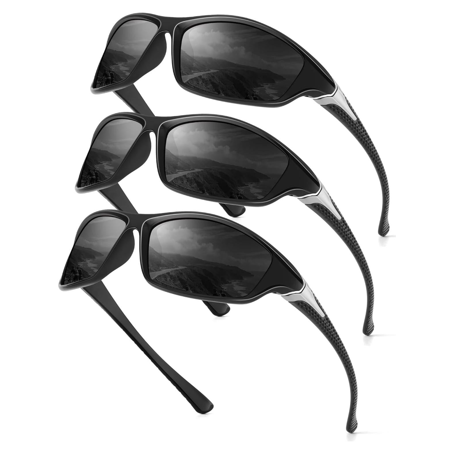 Gafas de Sol Polarizadas para Hombres OUTDOORKING UV400 - 3 Pack