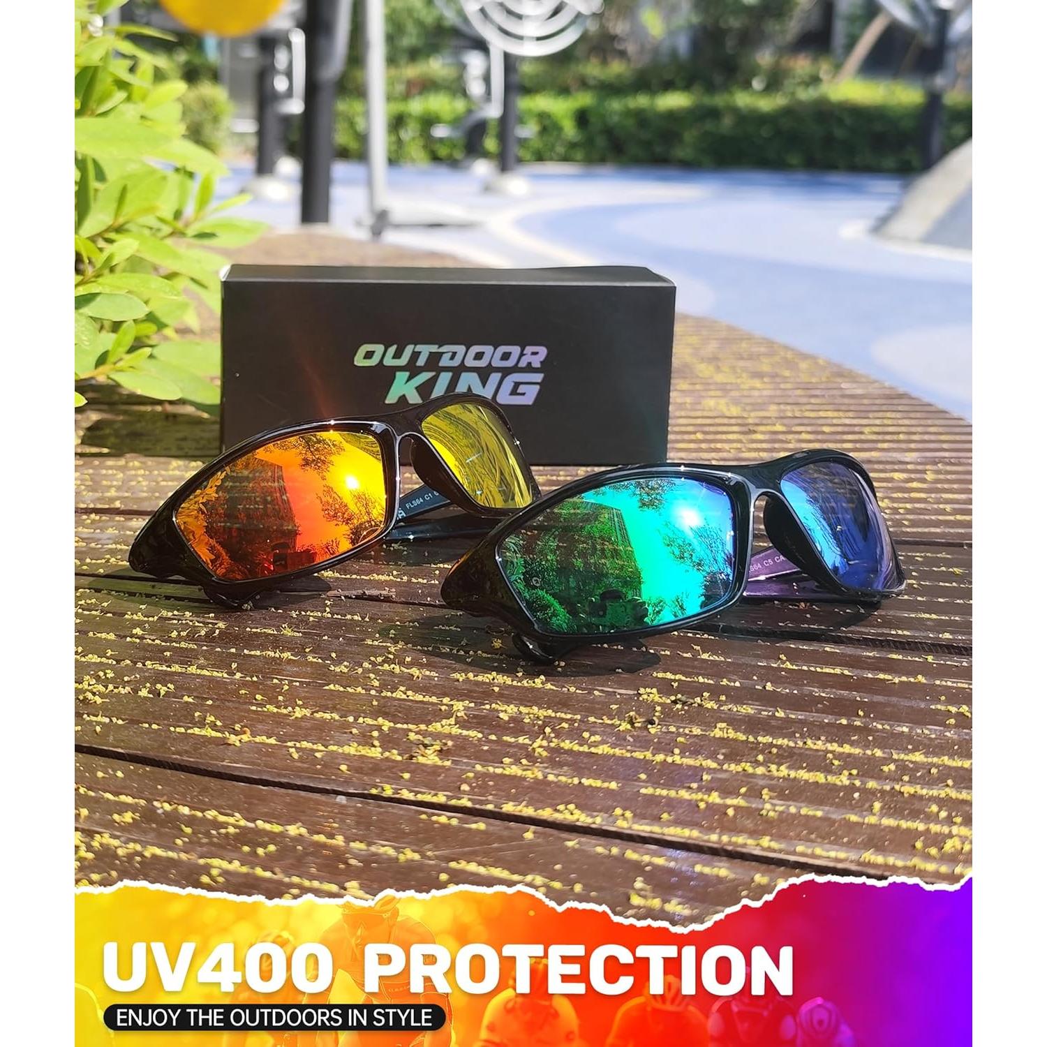 Gafas de Sol Polarizadas para Hombres OUTDOORKING UV400 - 3 Pack