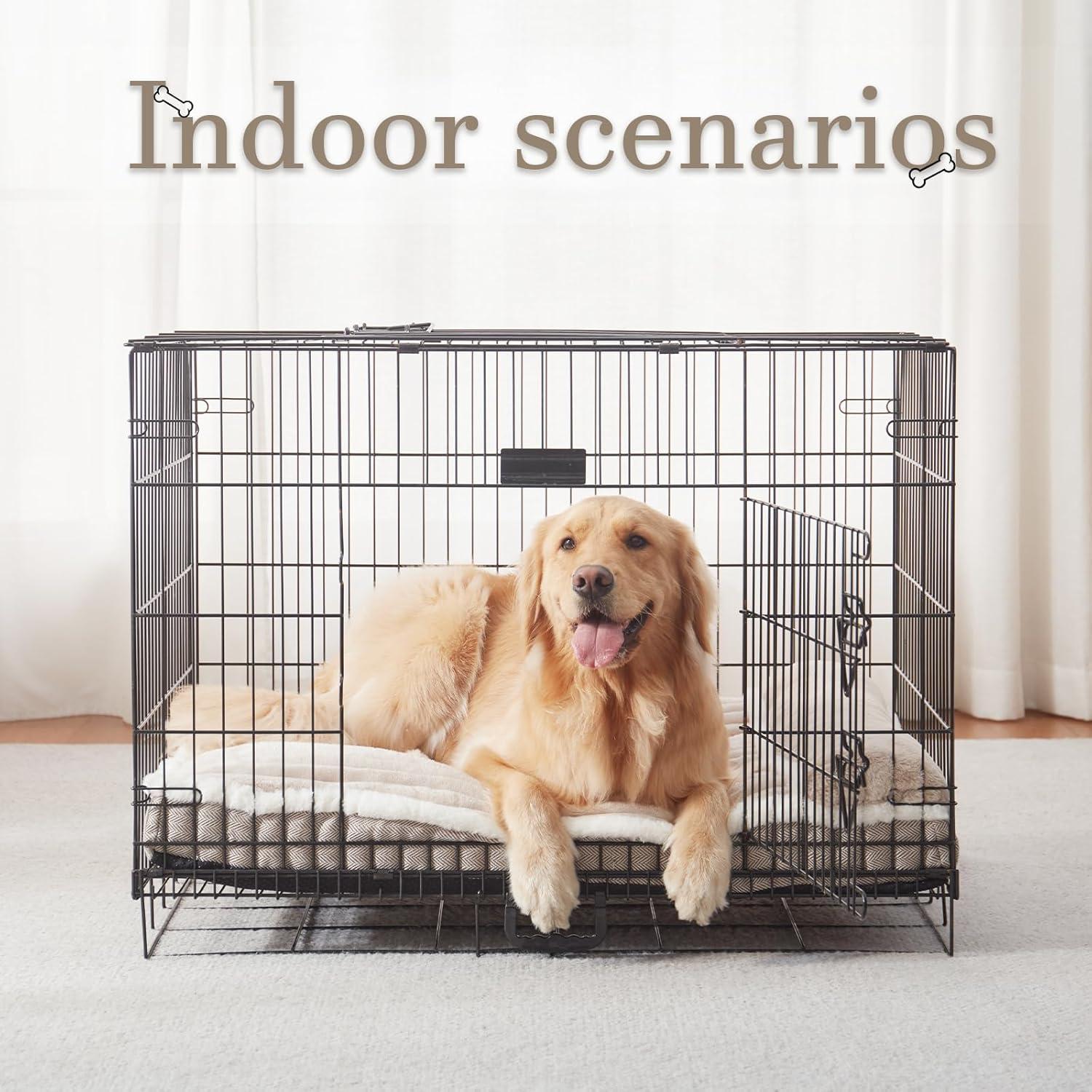 Cama para Perros WINDRACING Mediana 76x51 cm Suave Beige