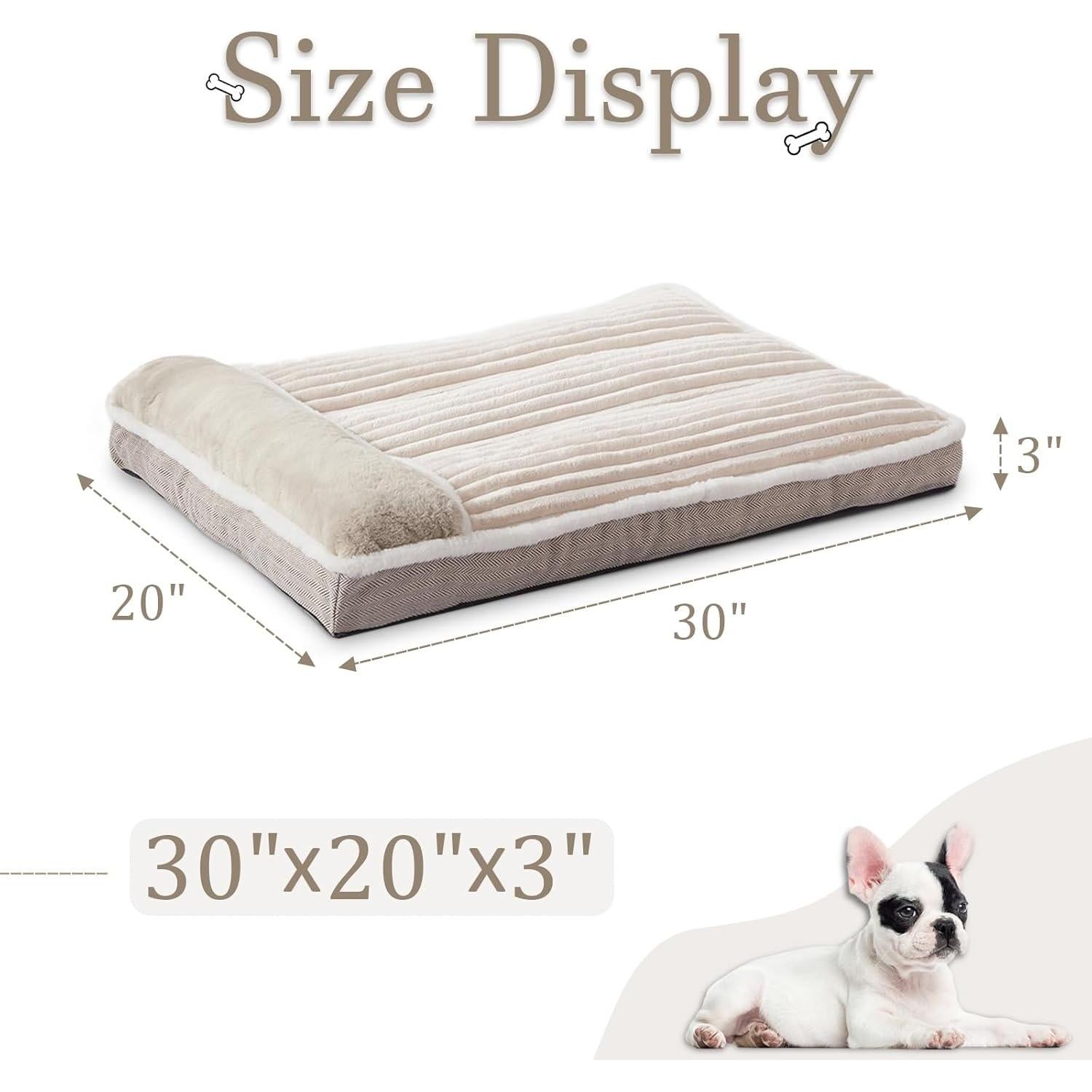 Cama para Perros WINDRACING Mediana 76x51 cm Suave Beige