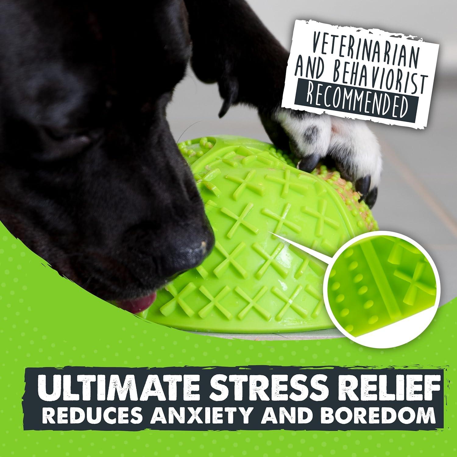 Tazón Lamer Interactivo Mighty Paw Verde, Silicona BPA Libre