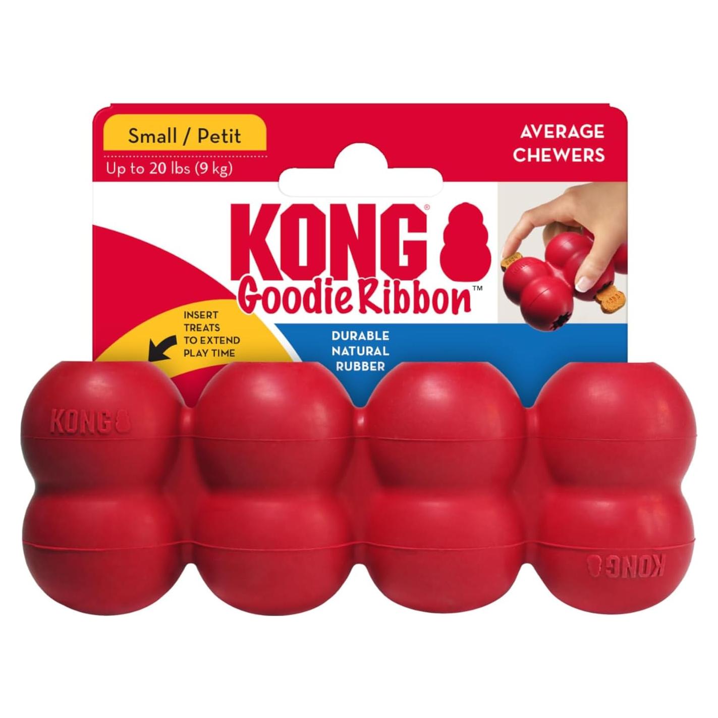 KONG Goodie Ribbon Juguete para Perros Rellenable 13cm