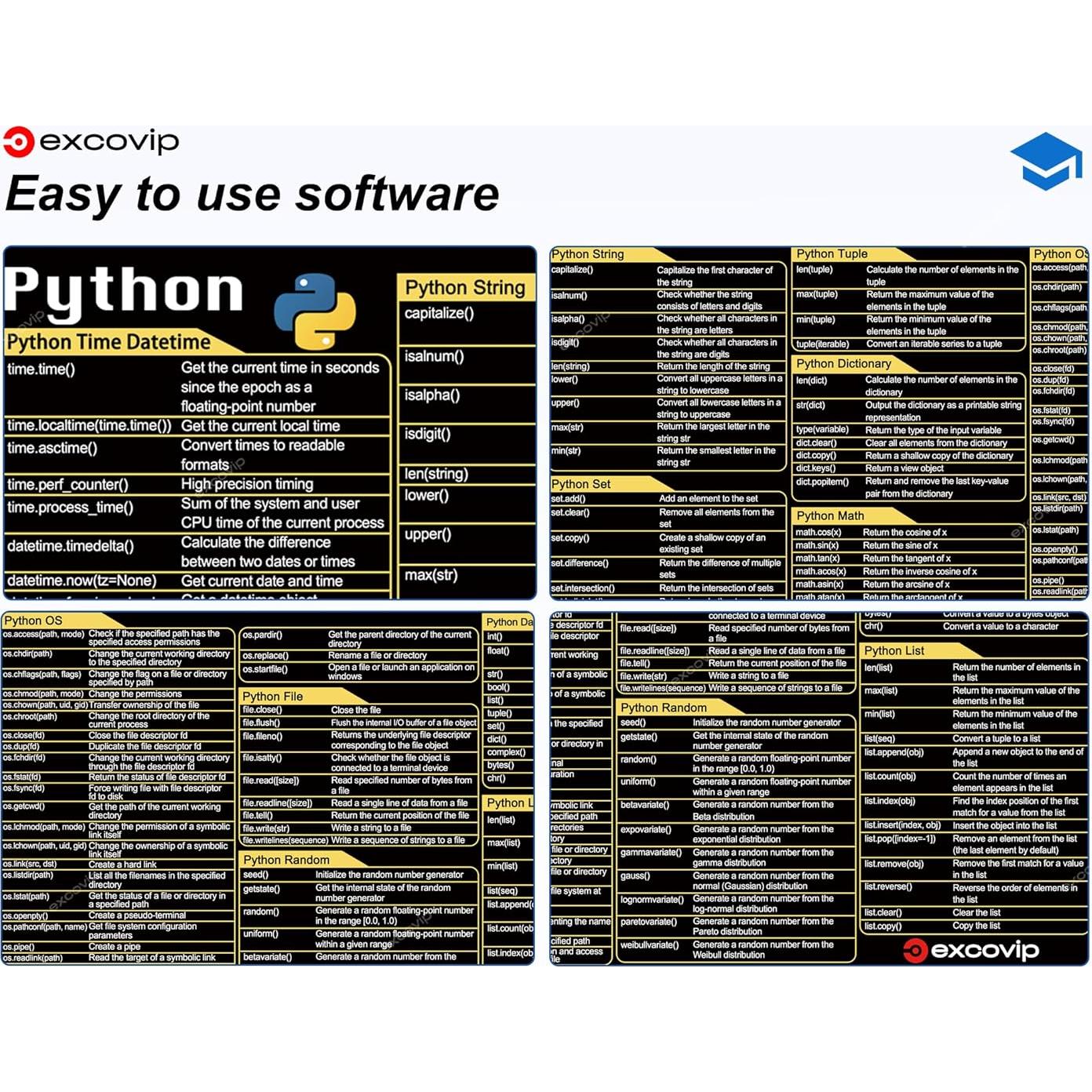 Alfombrilla de Ratón Grande XL Ablieve Python 80x30 cm
