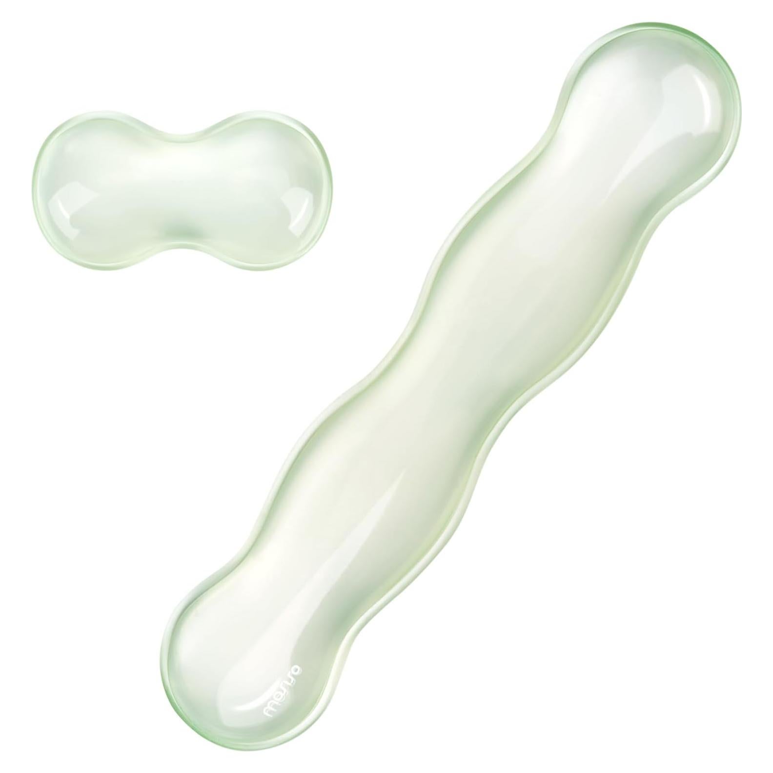 Reposamuñecas de Gel Ergonómico Mosiso Verde Menta 2 Piezas
