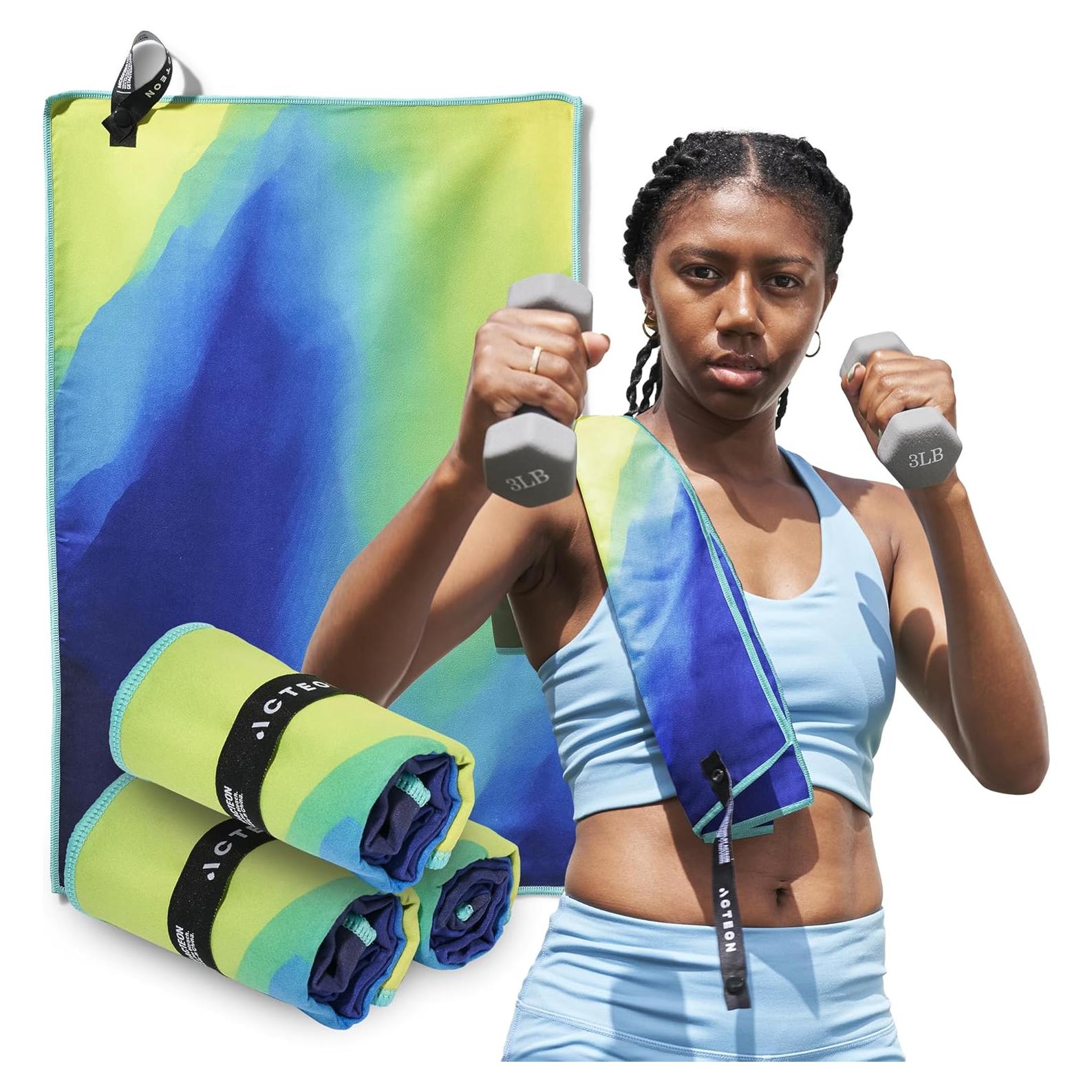 Toalla de Microfibra Acteon 4 Piezas Secado Rápido 60x39cm