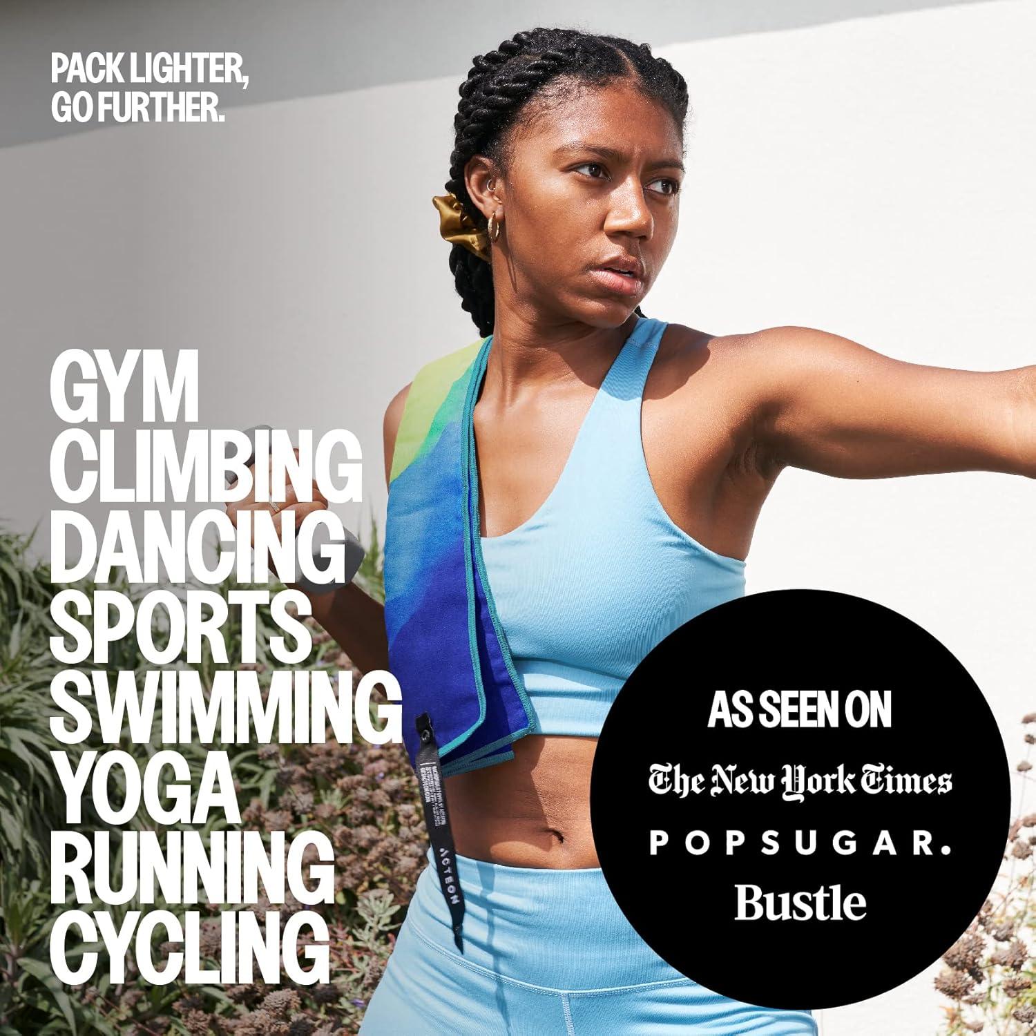 Toalla de Microfibra Acteon 4 Piezas Secado Rápido 60x39cm