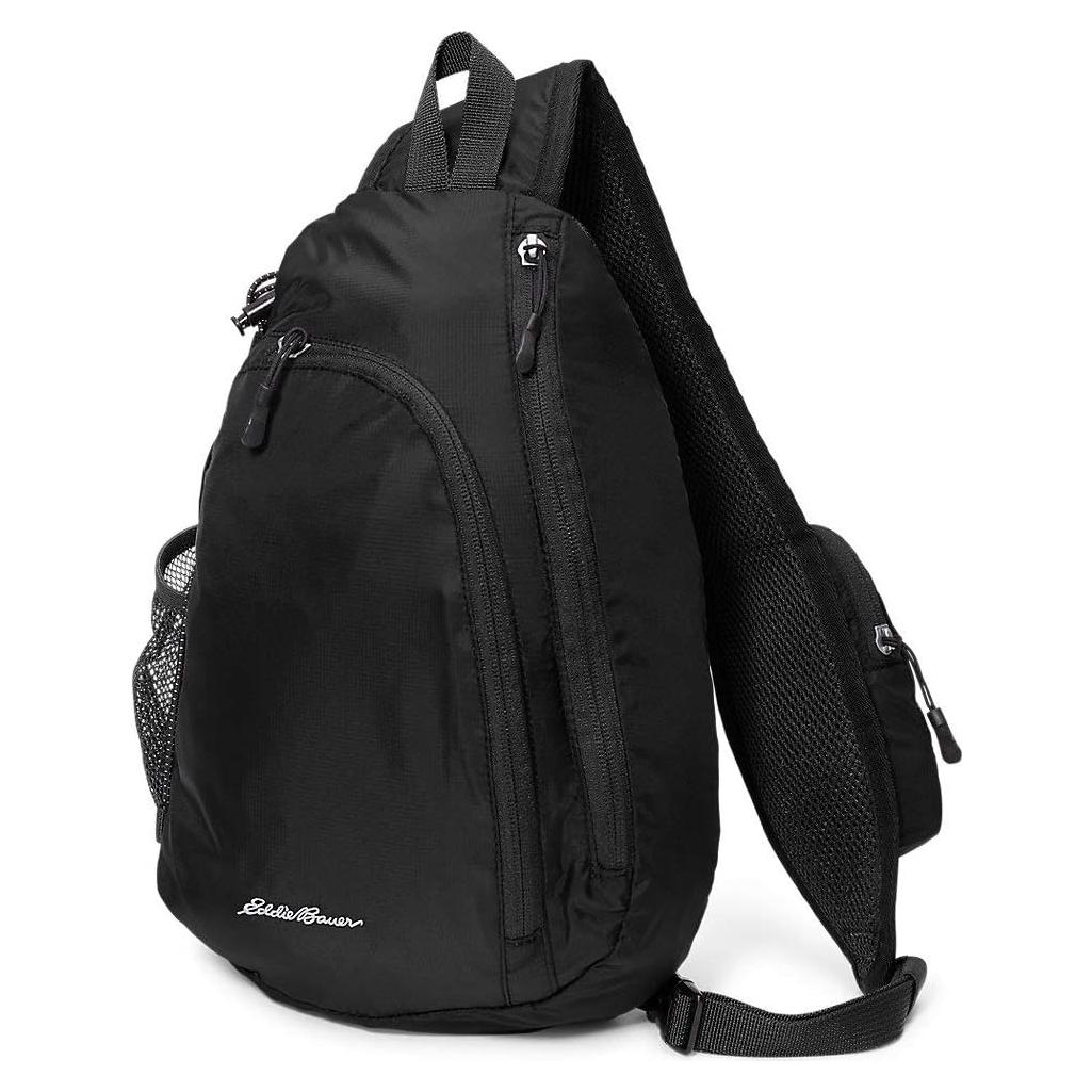 Bolso de Hombro Eddie Bauer 8L Negro con Correa Ajustable