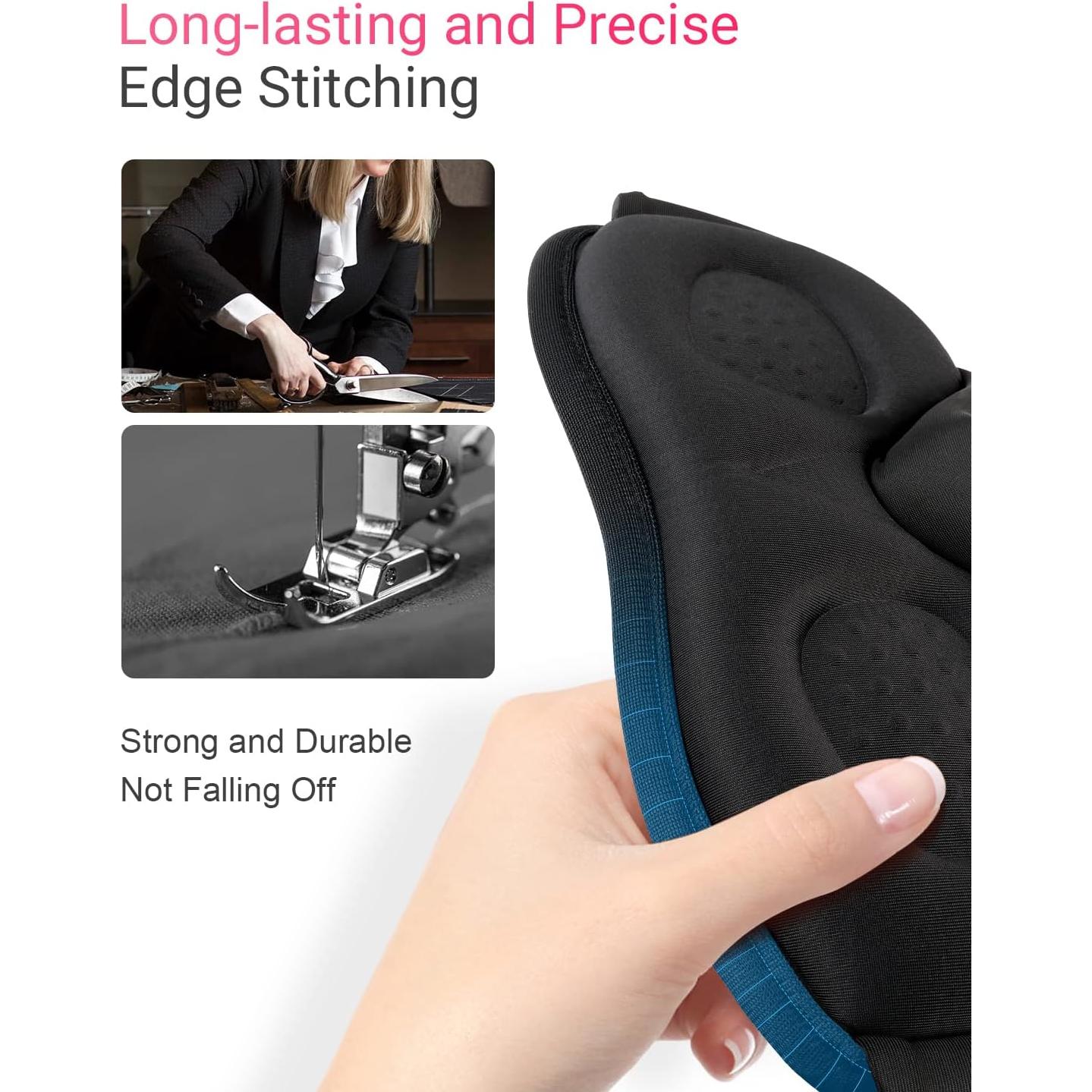 MUSICOZY Máscara para Dormir 3D Transpirable Rosa Claro