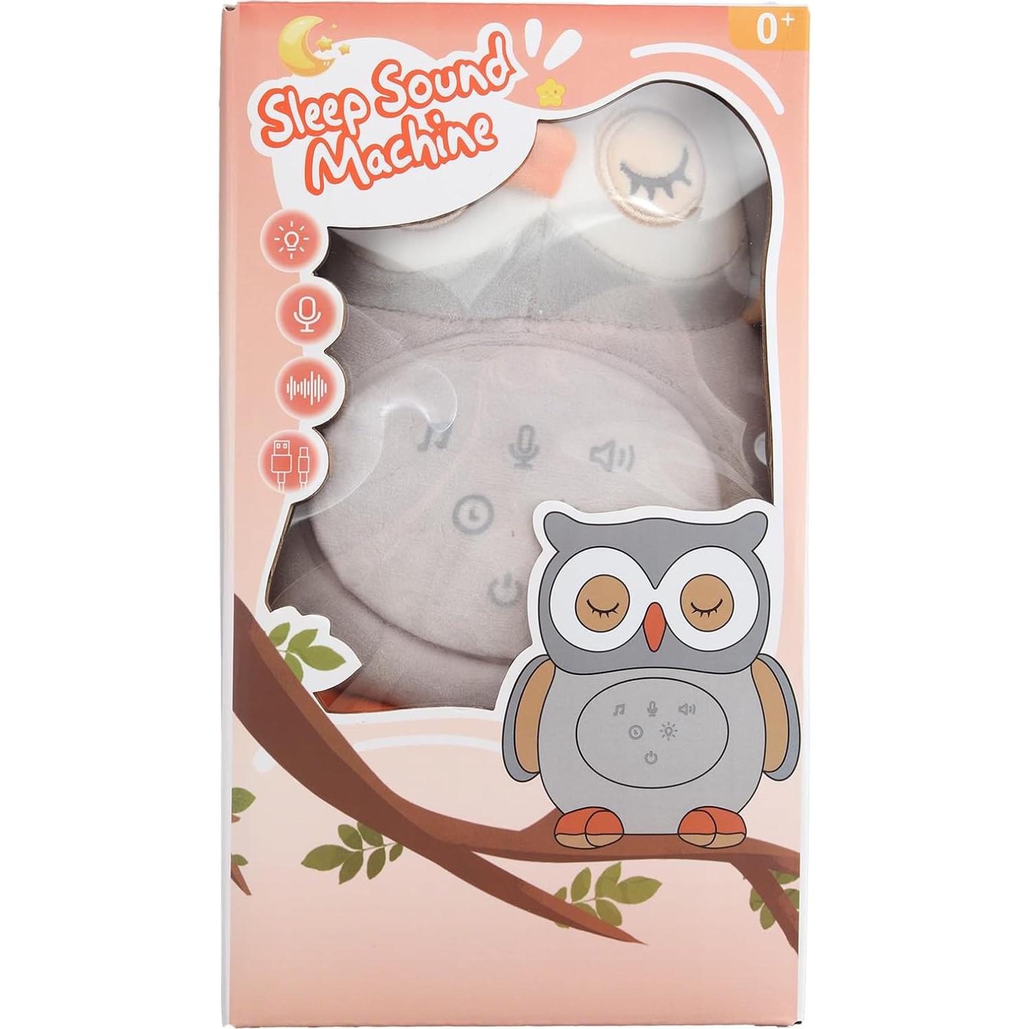 Máquina de Sonido para Bebés FUNYKICH Búho Recargable 12 Sonidos