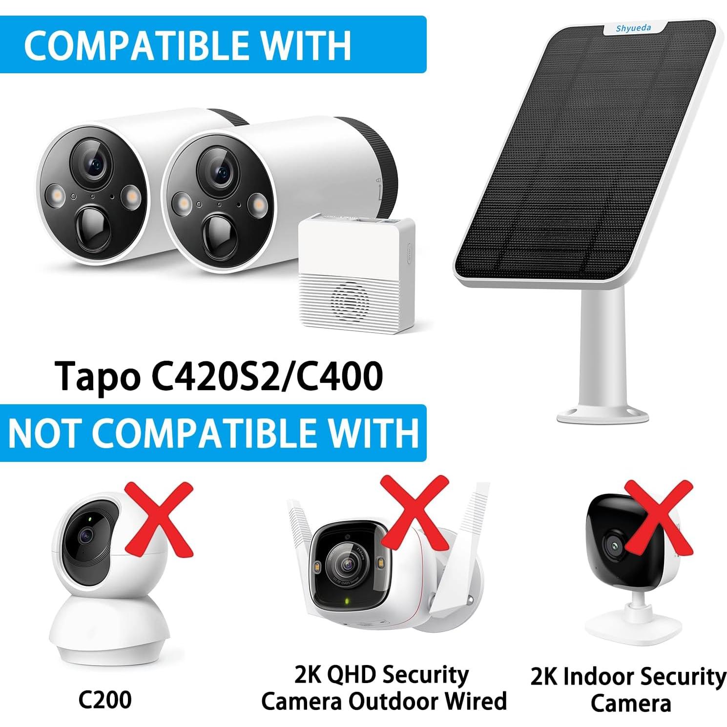 Panel Solar 4W Shyueda para Cámara TP-Link Tapo C420