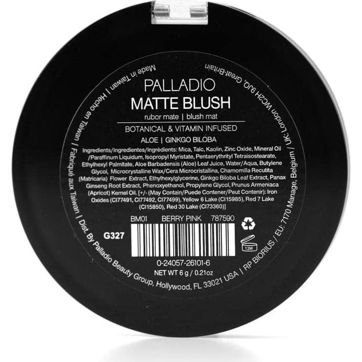 Rubor Mate Palladio Bayberry - Acabado Suave y Uniforme