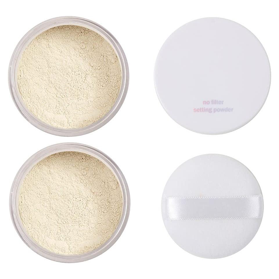 Polvo Fijador Translúcido PHOERA 2 Pcs - Control de Aceite