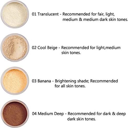 Polvo Fijador Translúcido PHOERA 2 Pcs - Control de Aceite