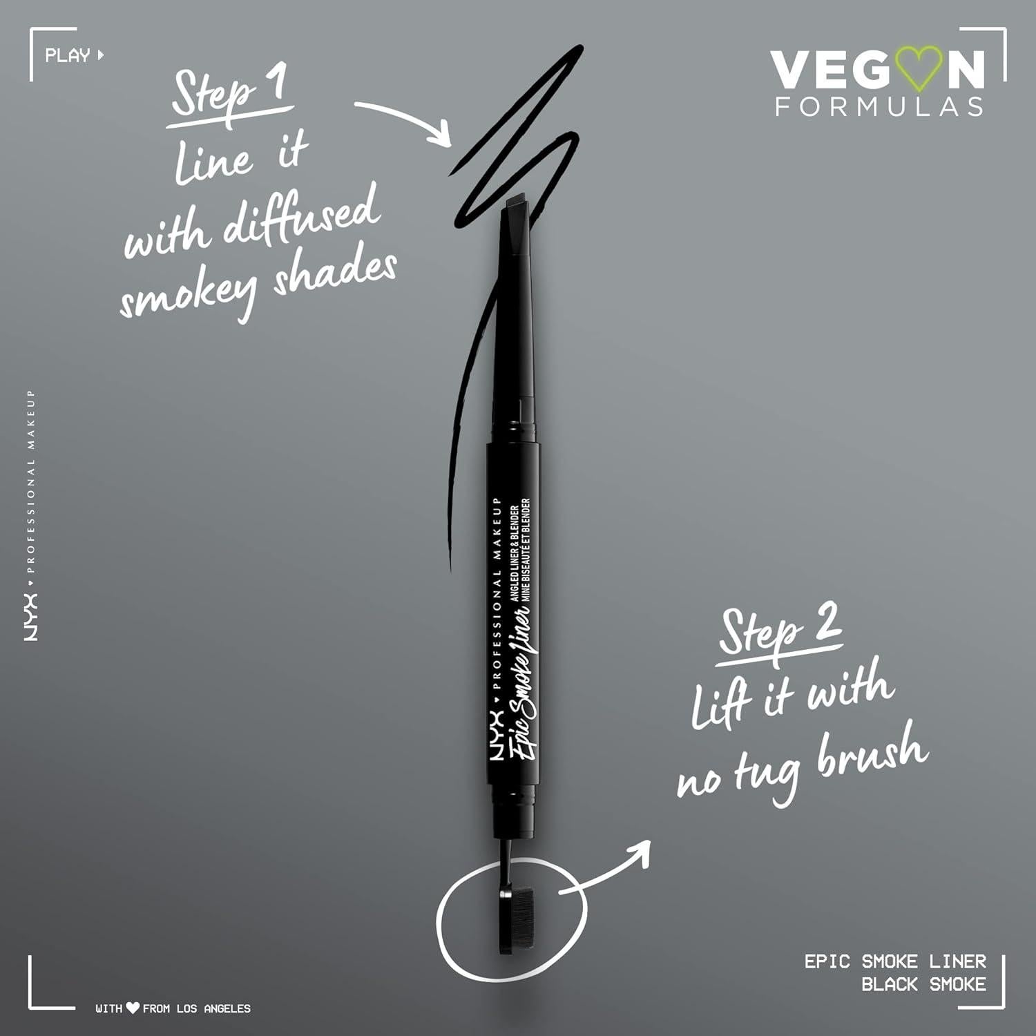 Delineador Ahumado NYX Professional Makeup Humo Negro 0.28g