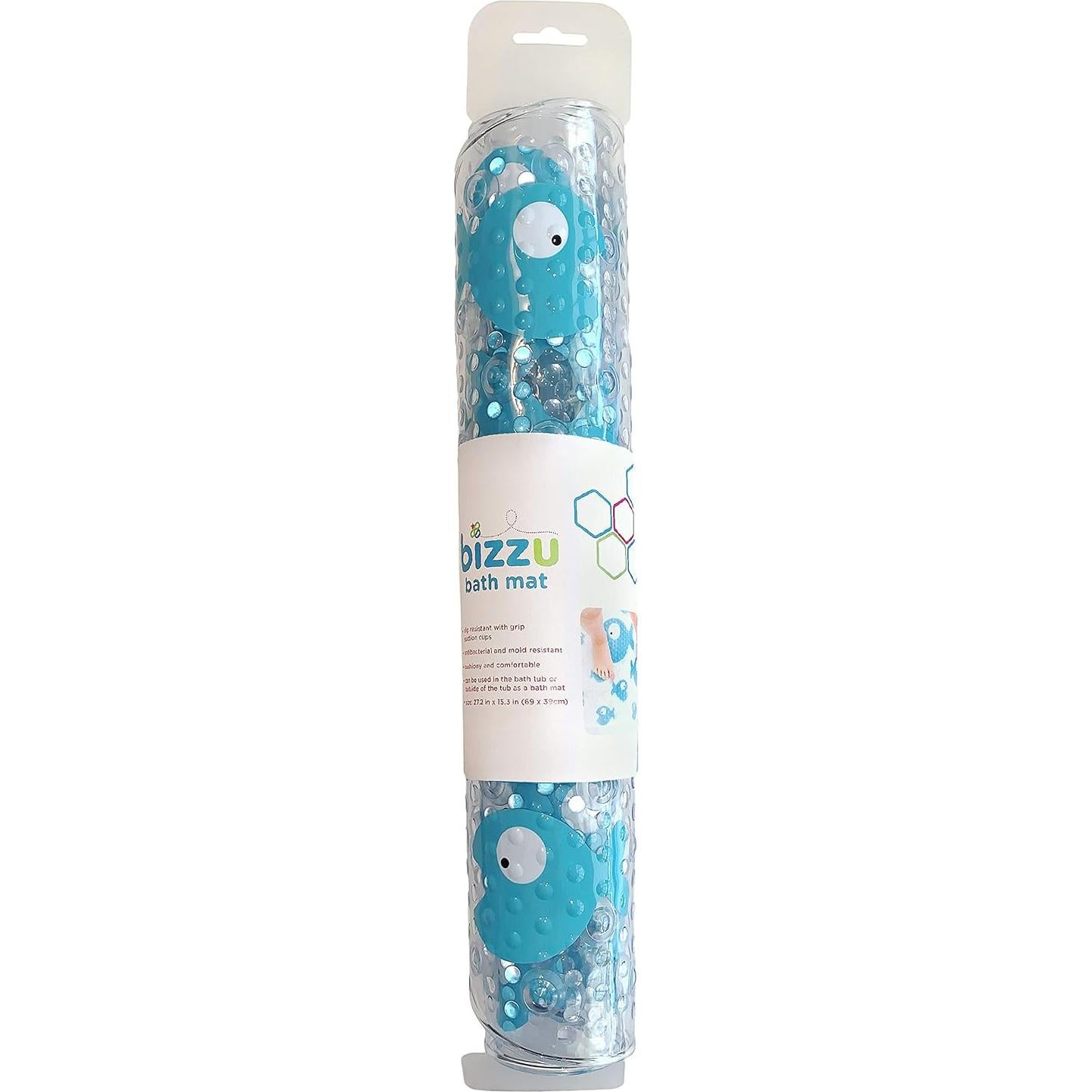 Alfombrilla de Baño Antideslizante Bizzu Grande Pez Azul