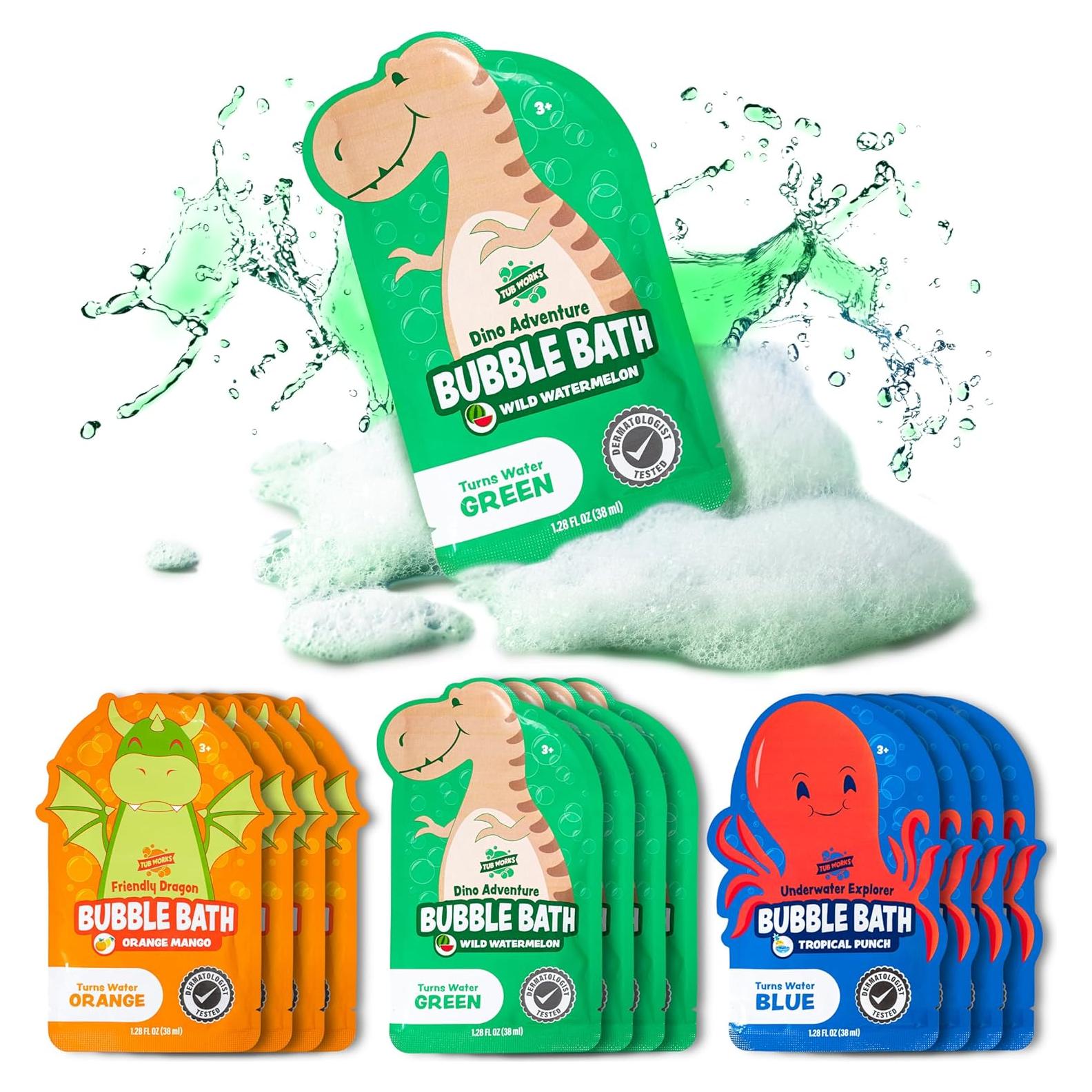 Baño de Burbujas Tub Works para Niños - 12 Variedades Coloridas