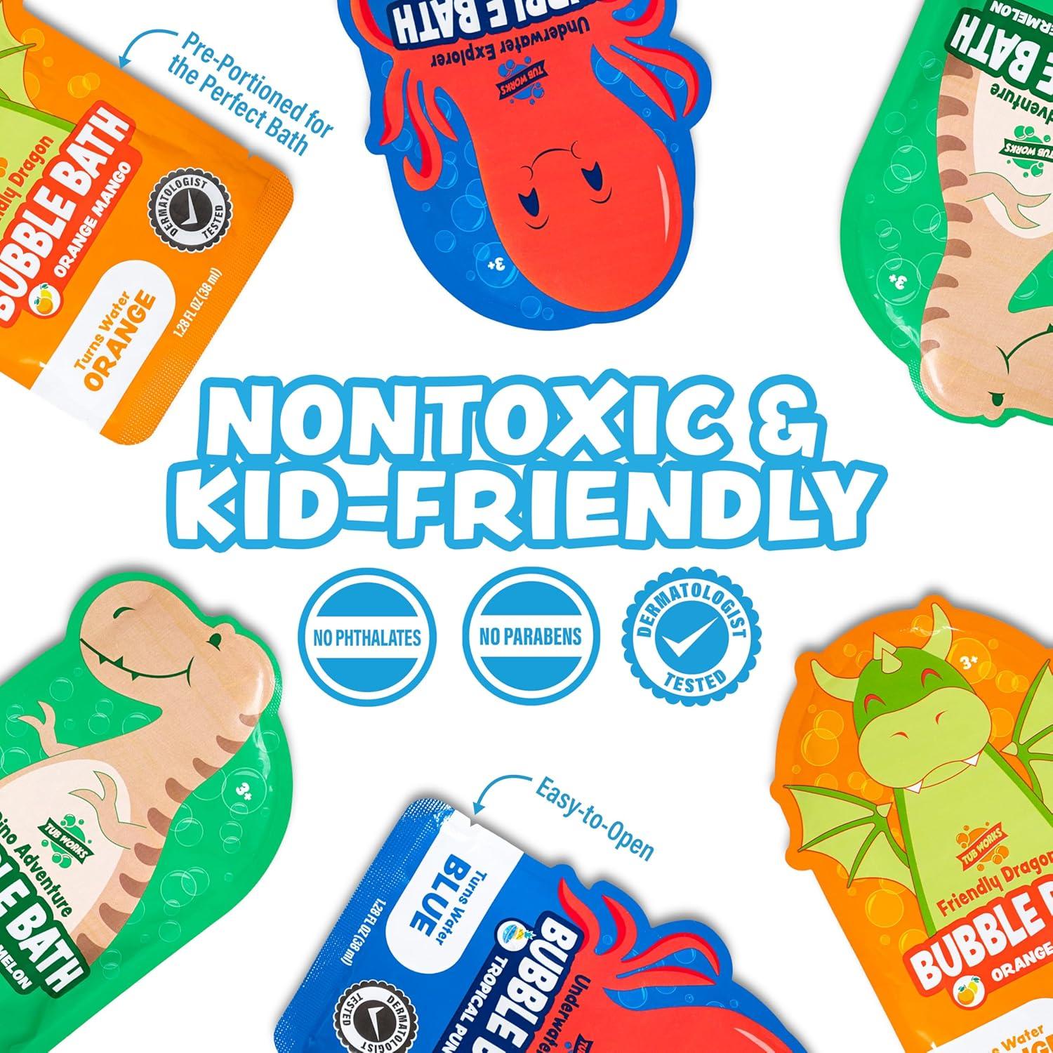 Baño de Burbujas Tub Works para Niños - 12 Variedades Coloridas