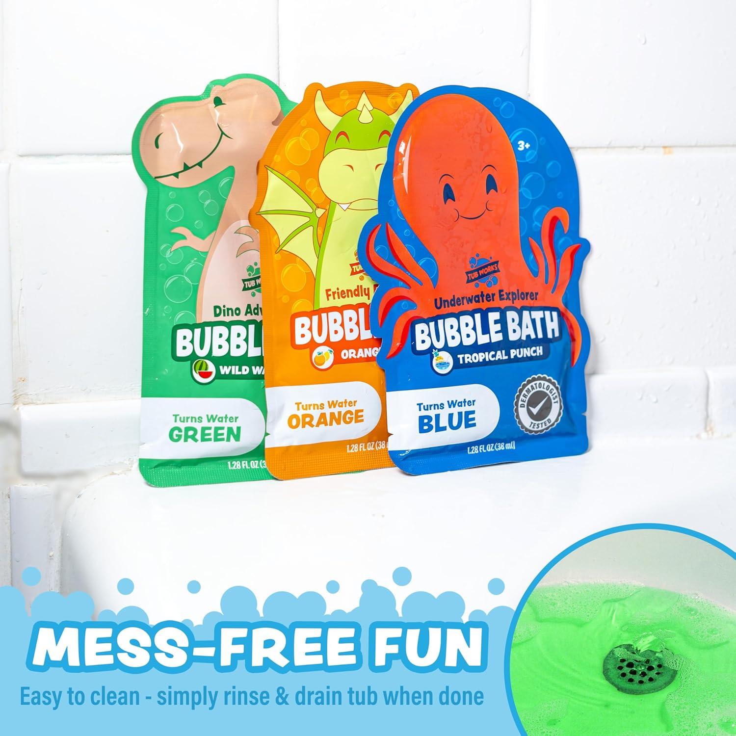 Baño de Burbujas Tub Works para Niños - 12 Variedades Coloridas