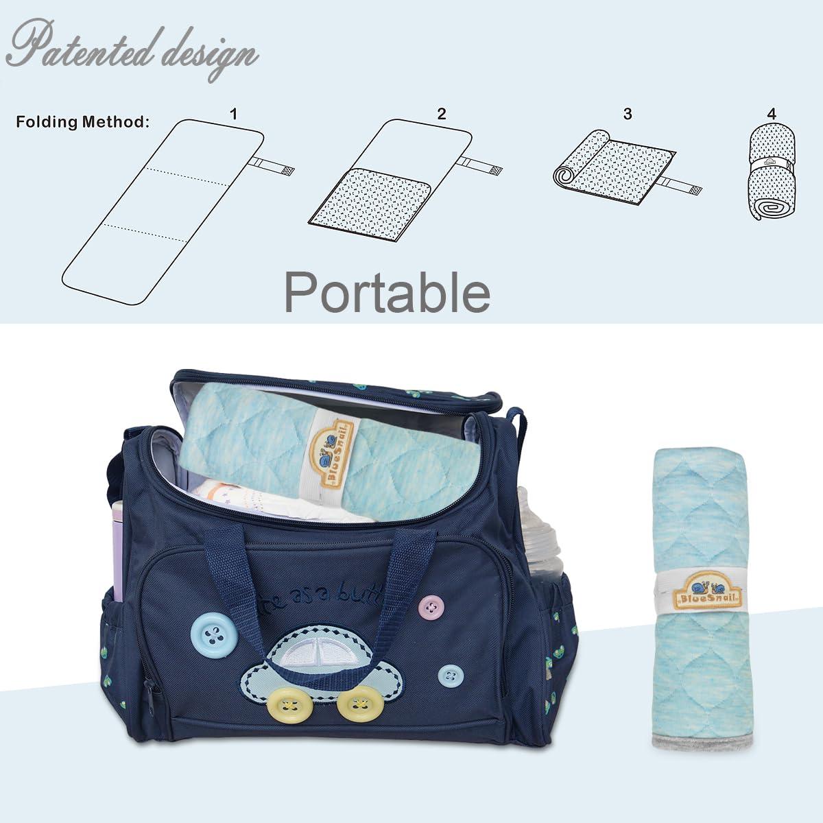 Almohadillas de Cambio BlueSnail Acolchadas Impermeables 3 Unidades