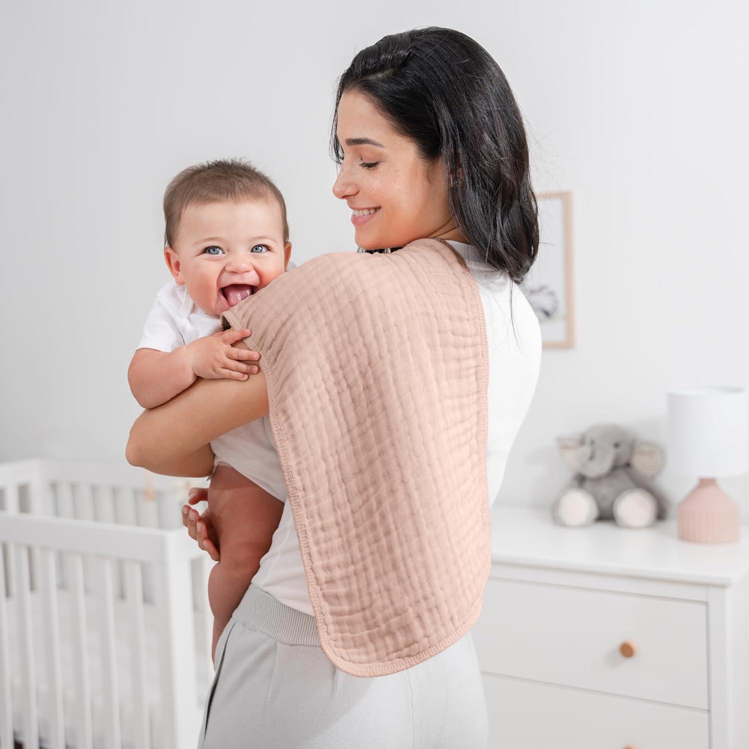 Paños de Eructo Comfy Cubs 10 Unidades 50.8x25.4cm Algodón Rosa