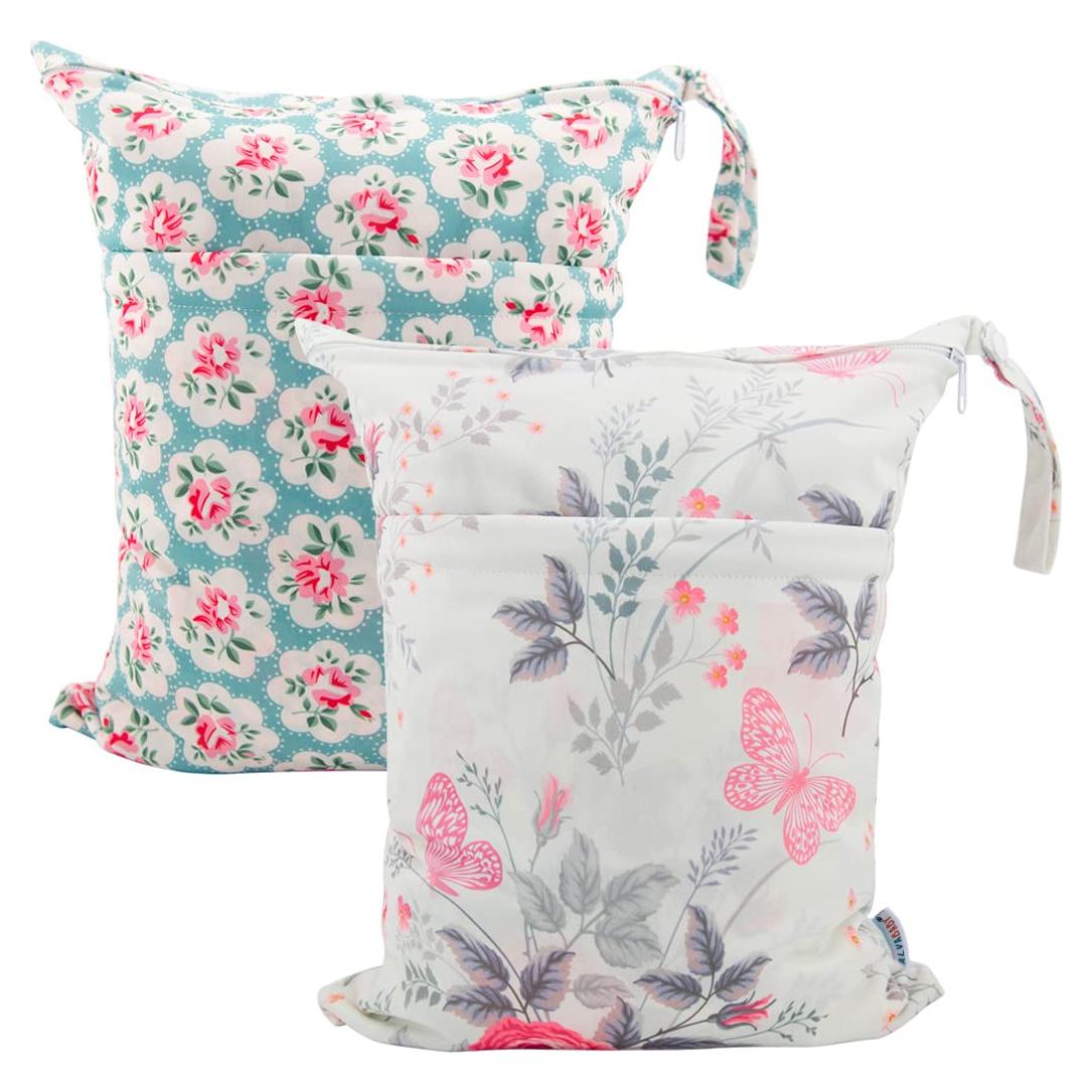 Bolsa de Pañales de Tela Impermeable ALVABABY 30x36cm