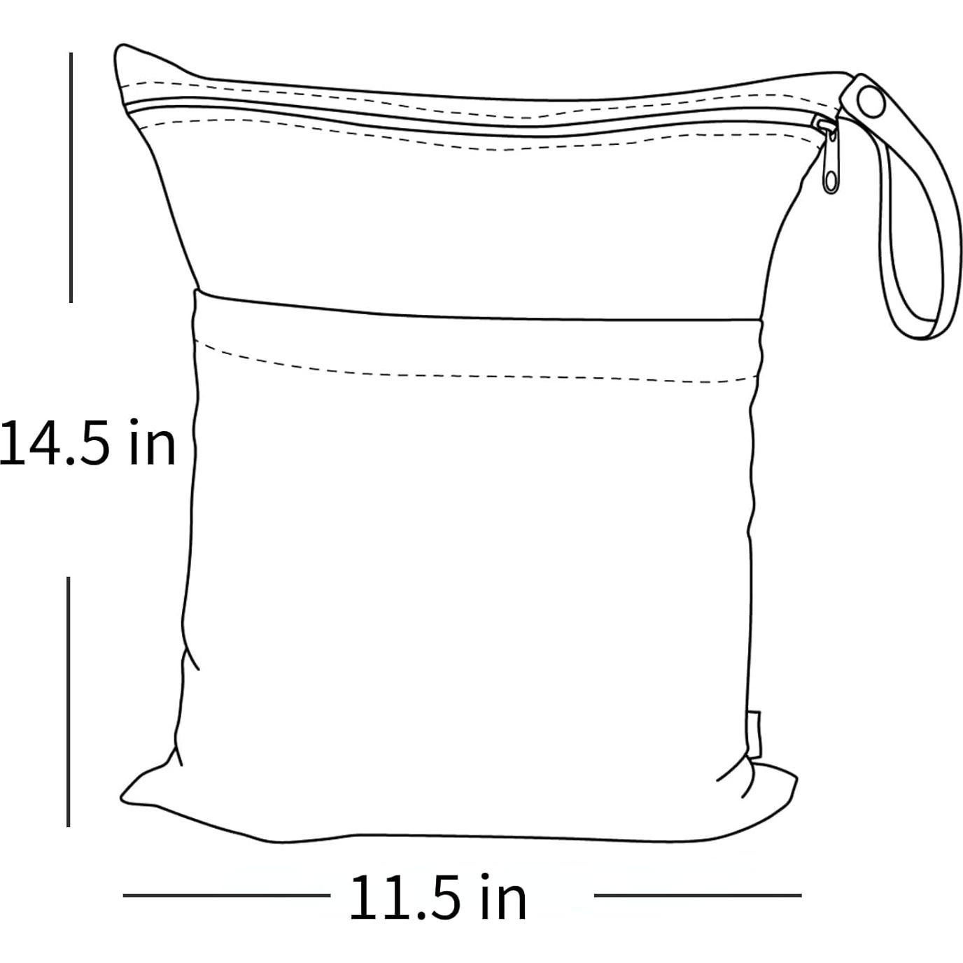 Bolsa de Pañales de Tela Impermeable ALVABABY 30x36cm