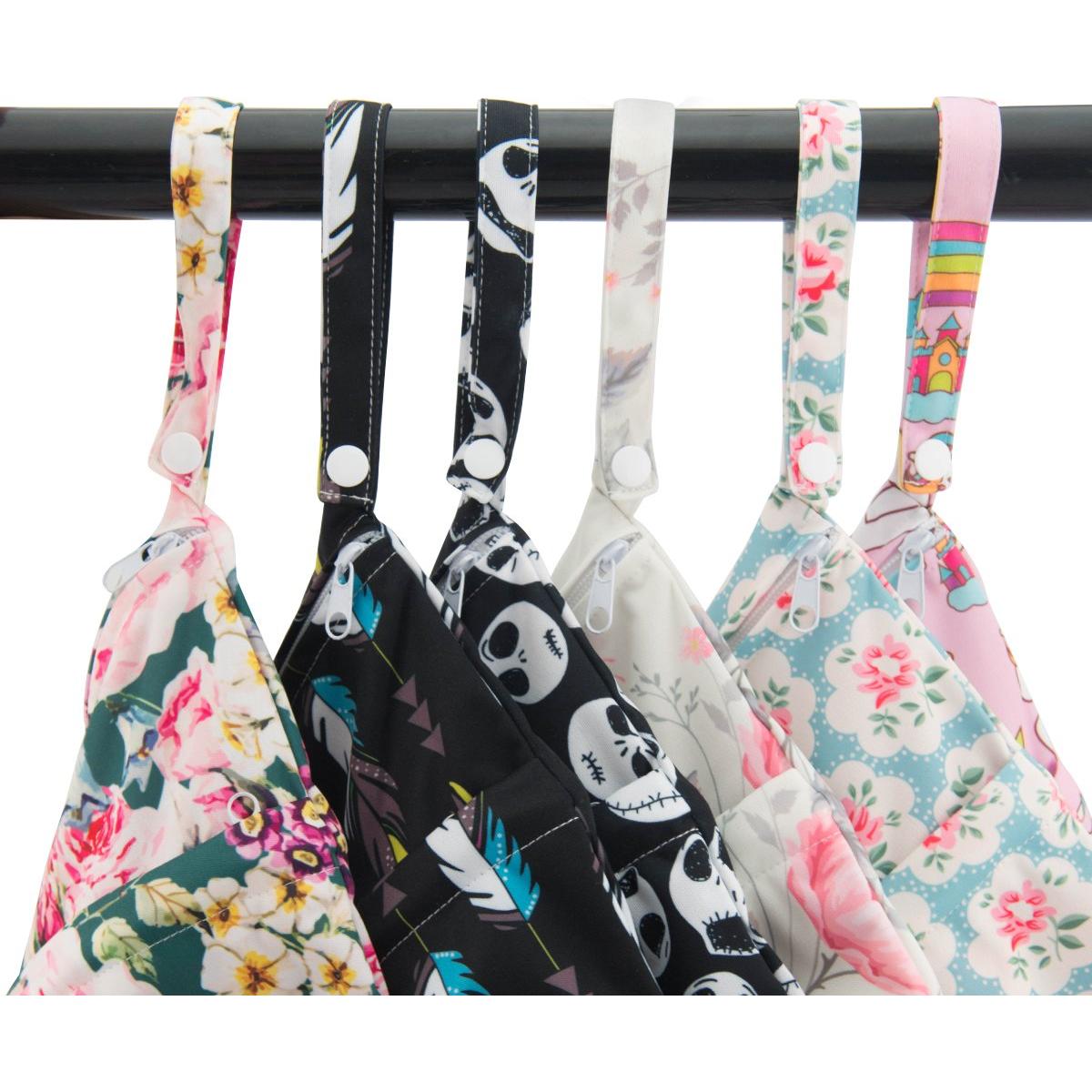 Bolsa de Pañales de Tela Impermeable ALVABABY 30x36cm