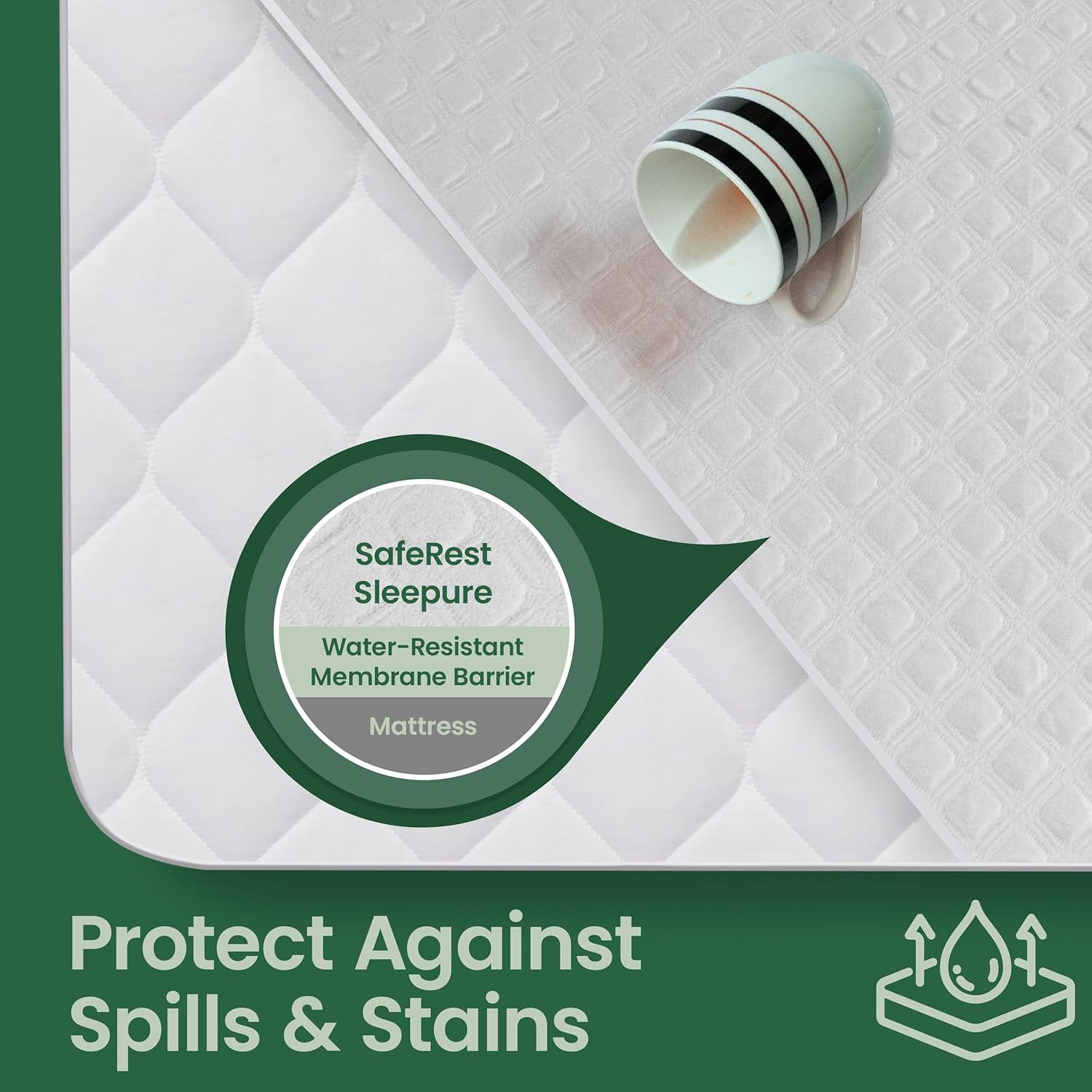 Protector de Colchón Impermeable SafeRest Individual Viscosa