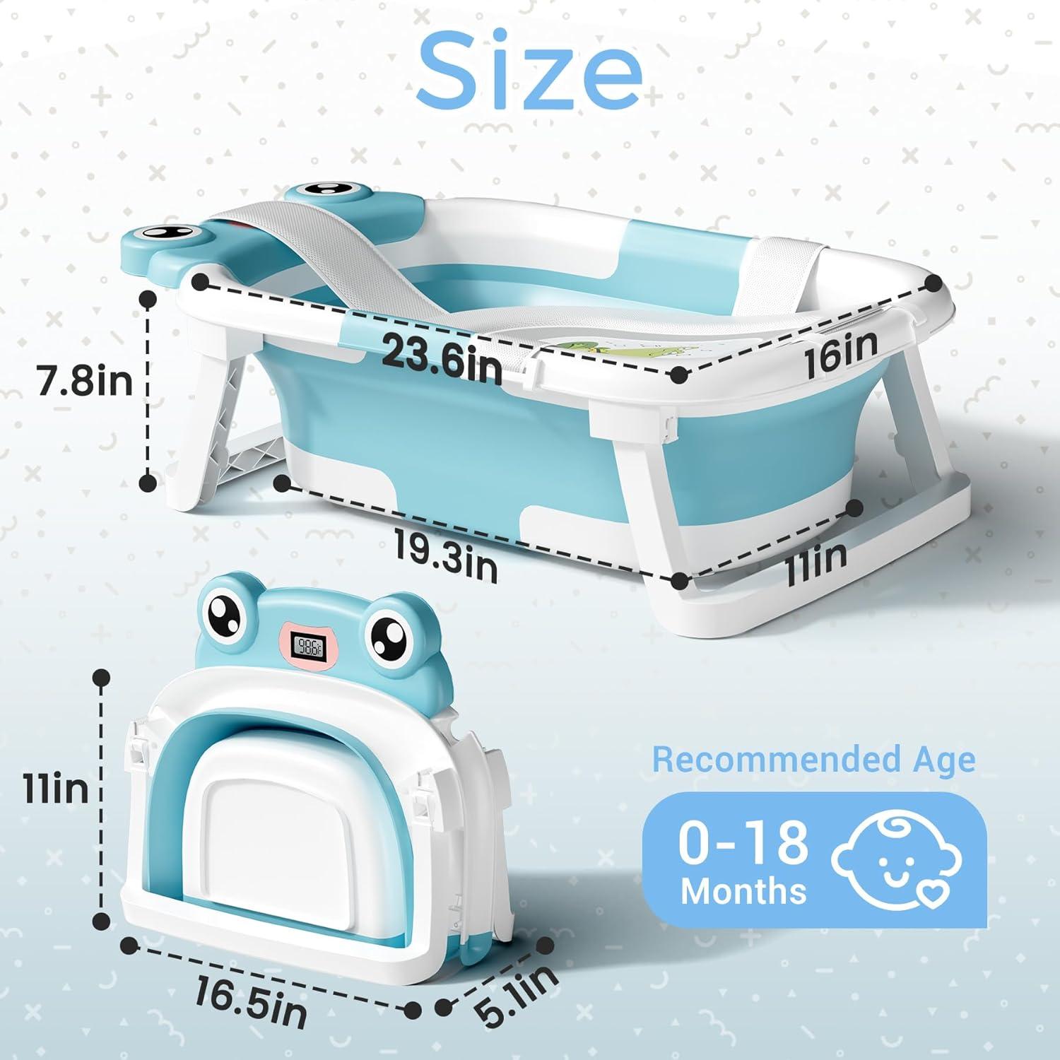 Bañera Plegable para Bebés Bunwag Azul 0-24 Meses 25L