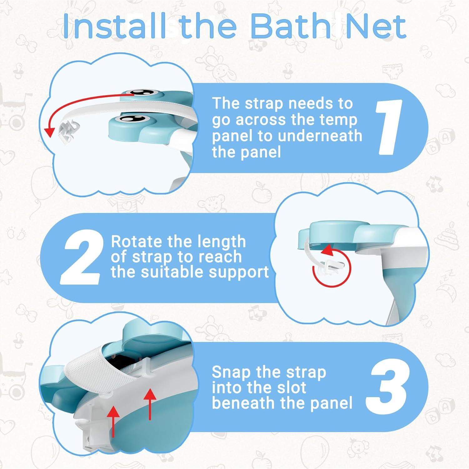 Bañera Plegable para Bebés Bunwag Azul 0-24 Meses 25L