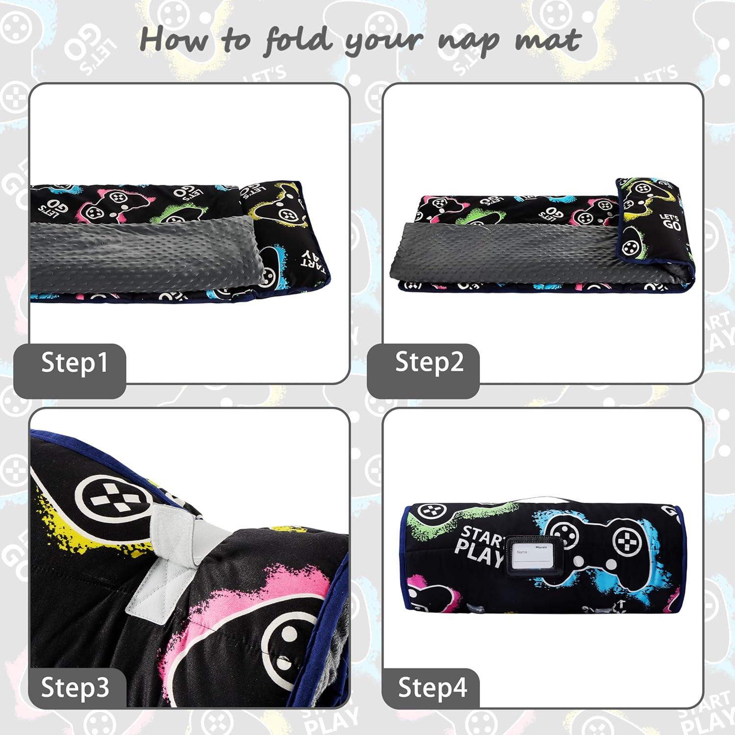 Esteras de Siesta MORAIS para Niños con Almohada y Manta 132x51cm