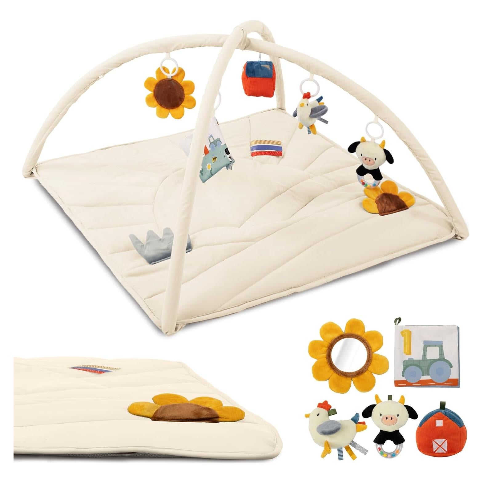 Gimnasio de Juego para Bebés ZICOTO Beige 88.9x88.9 cm