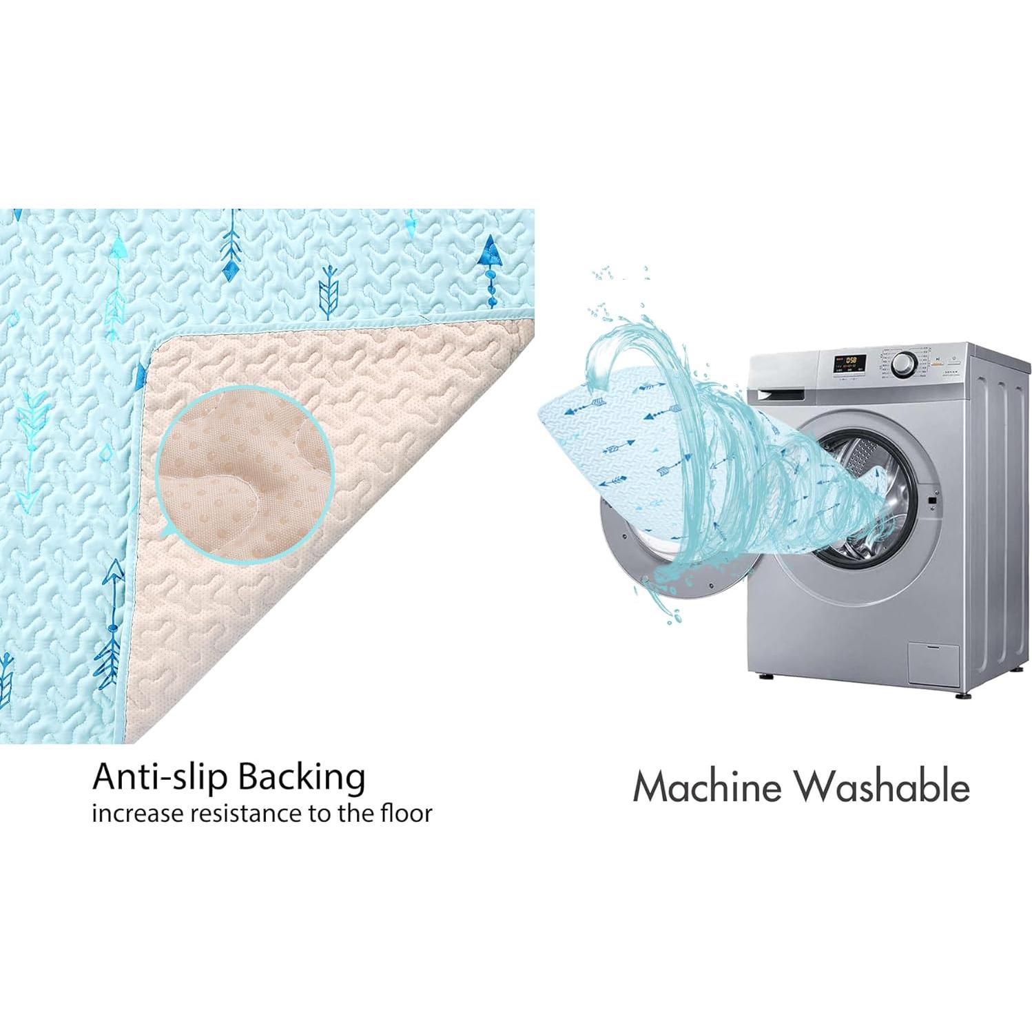 Alfombra de Juego Plegable 50x50 cm Antideslizante Microfibra