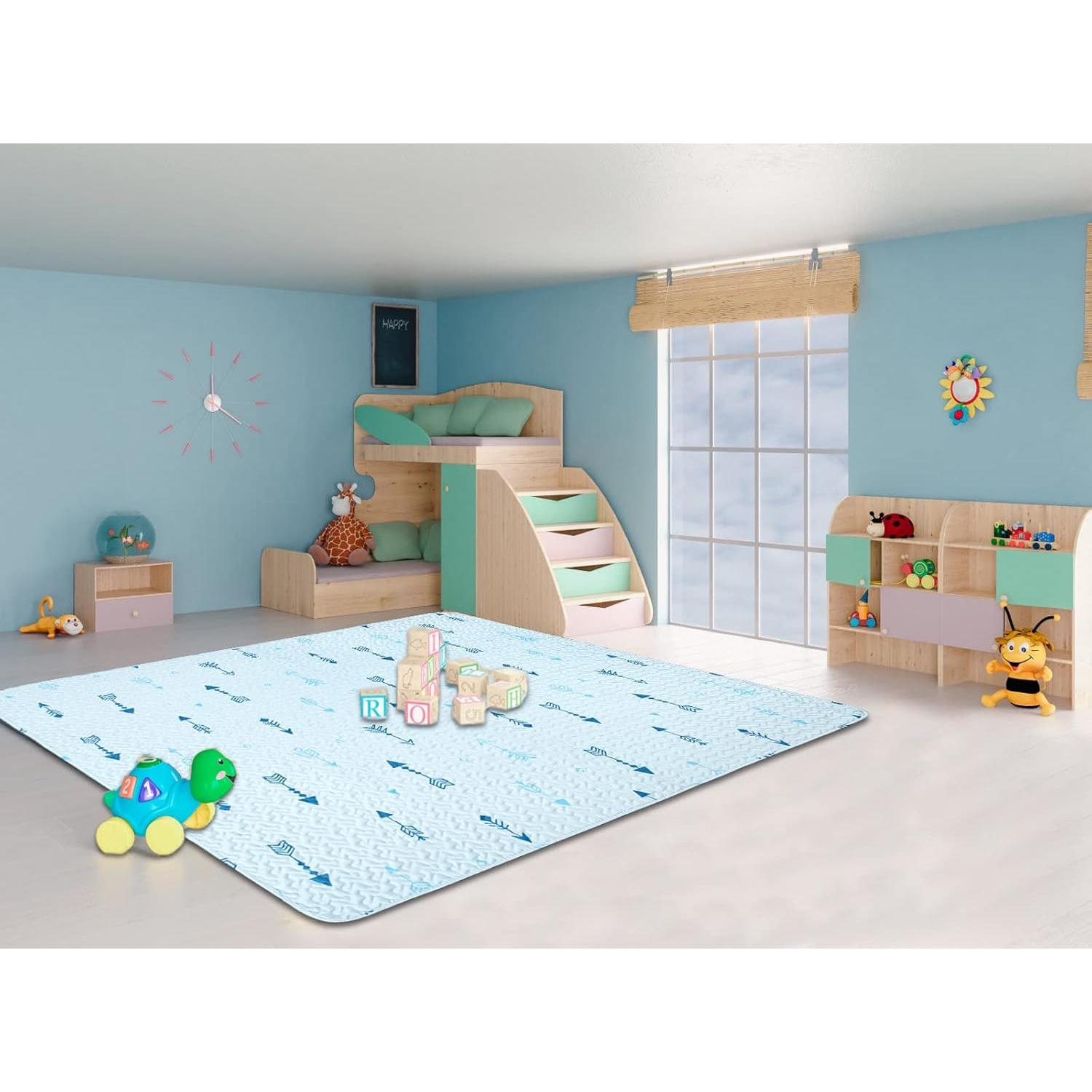 Alfombra de Juego Plegable 50x50 cm Antideslizante Microfibra