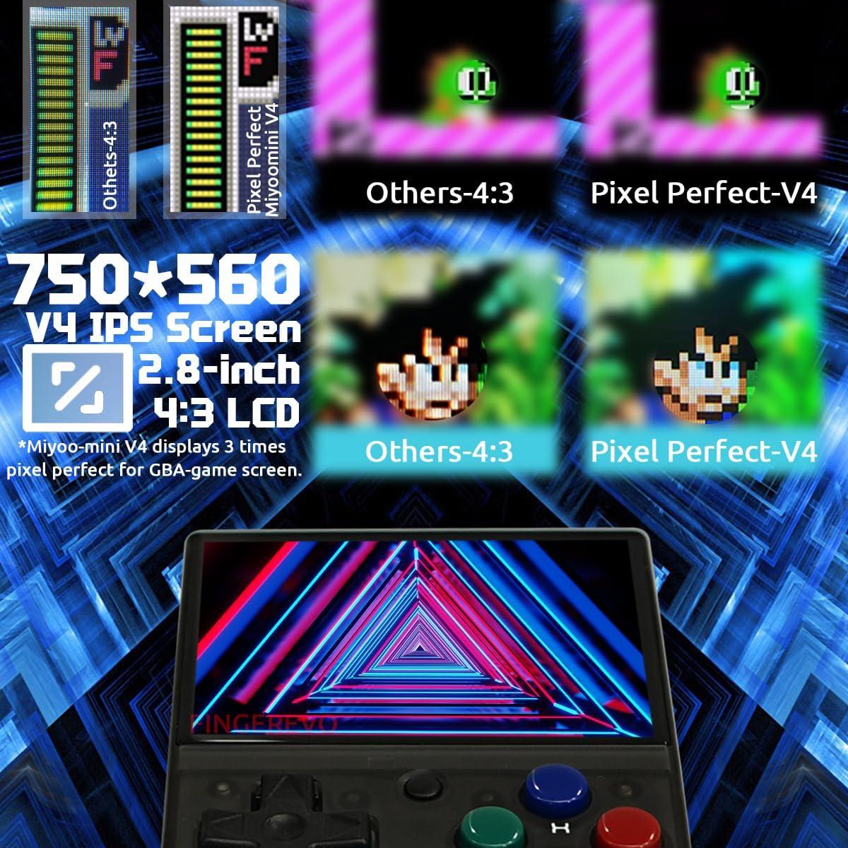 Miyoo Mini V4 Consola de Juegos Portátil 2.8" IPS 64GB