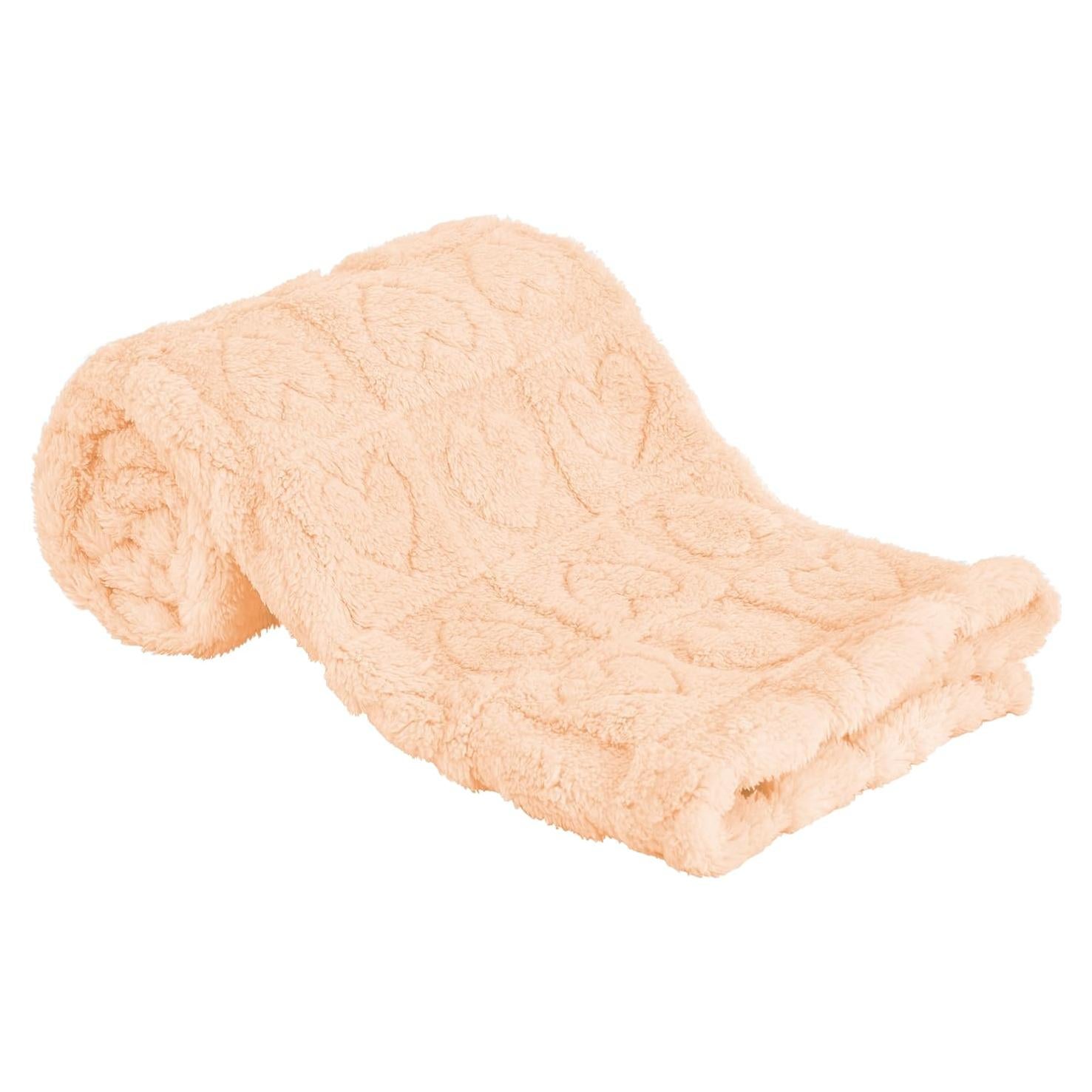 Manta de Bebé Forro Polar Yurhap 76x102cm Corazón a Cuadros