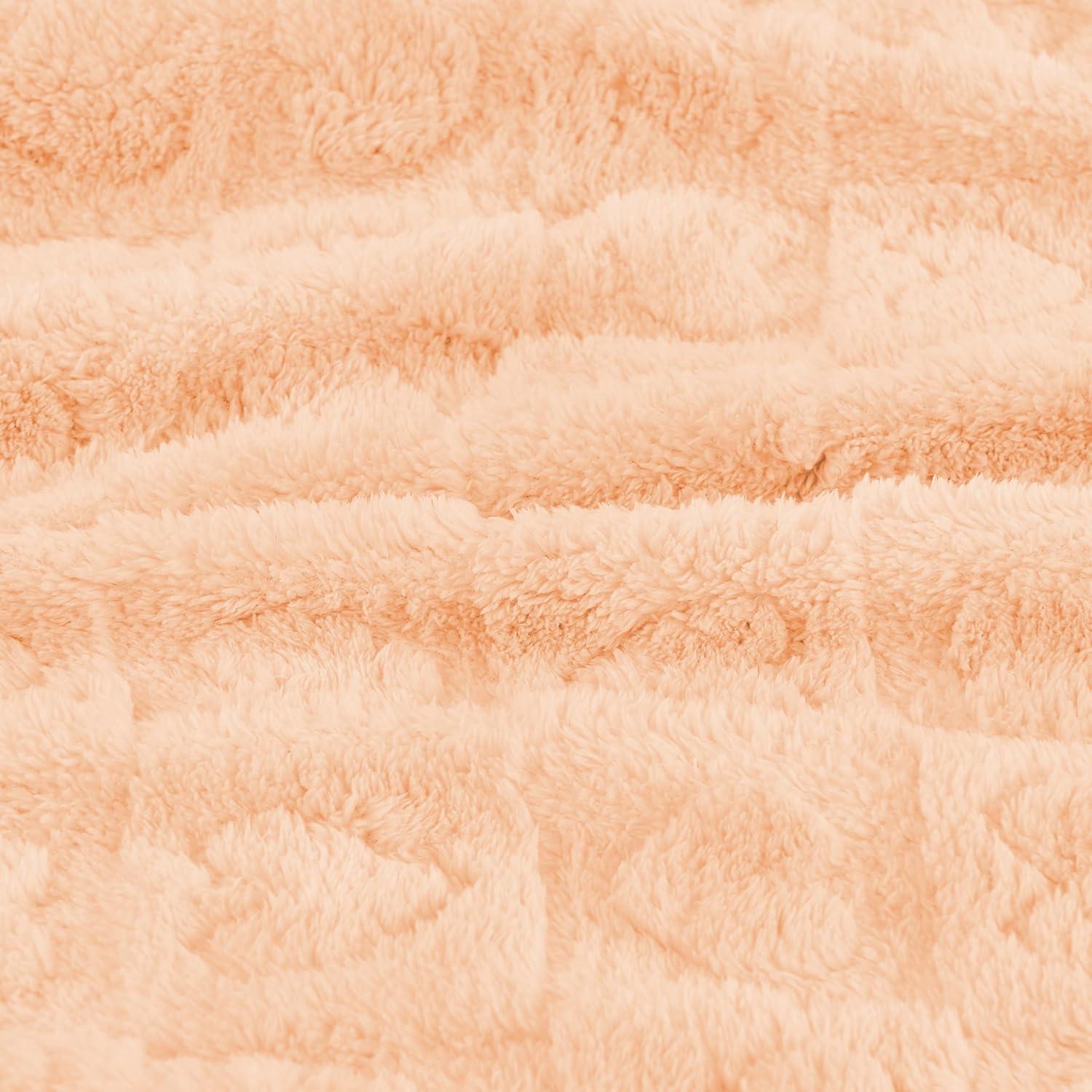 Manta de Bebé Forro Polar Yurhap 76x102cm Corazón a Cuadros