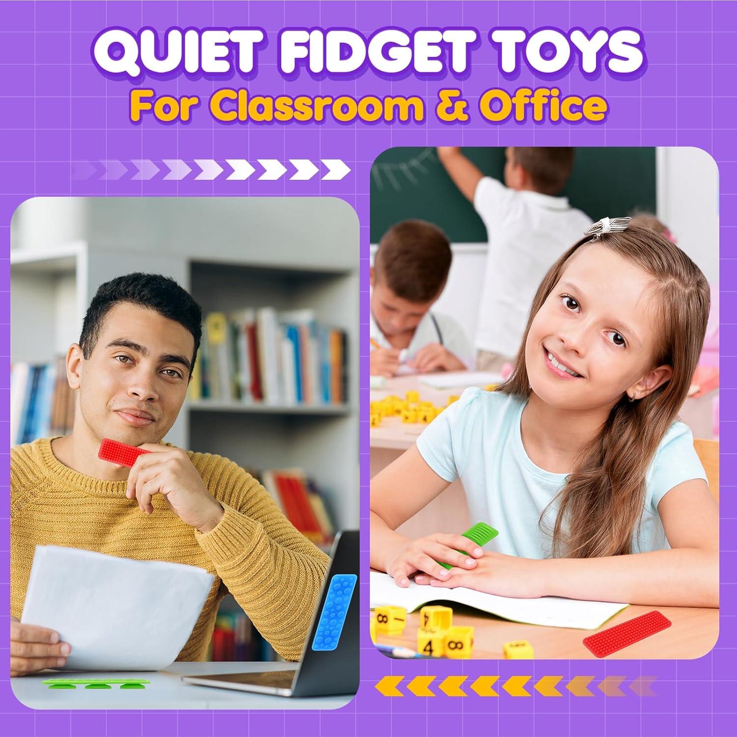 Juguetes Sensoriales Antiestrés LESONG - Paquete de 8 Texturizados