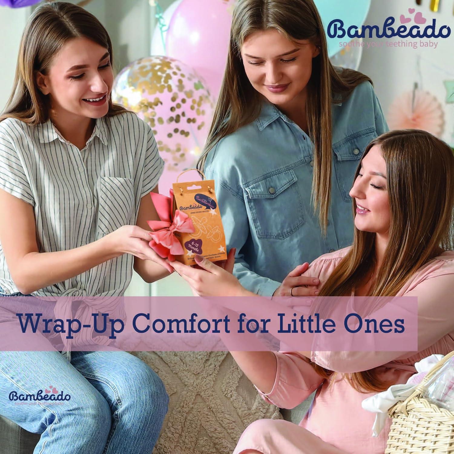 Chupete y Mordedor PaciBamber de Ámbar y Caucho Natural 2u