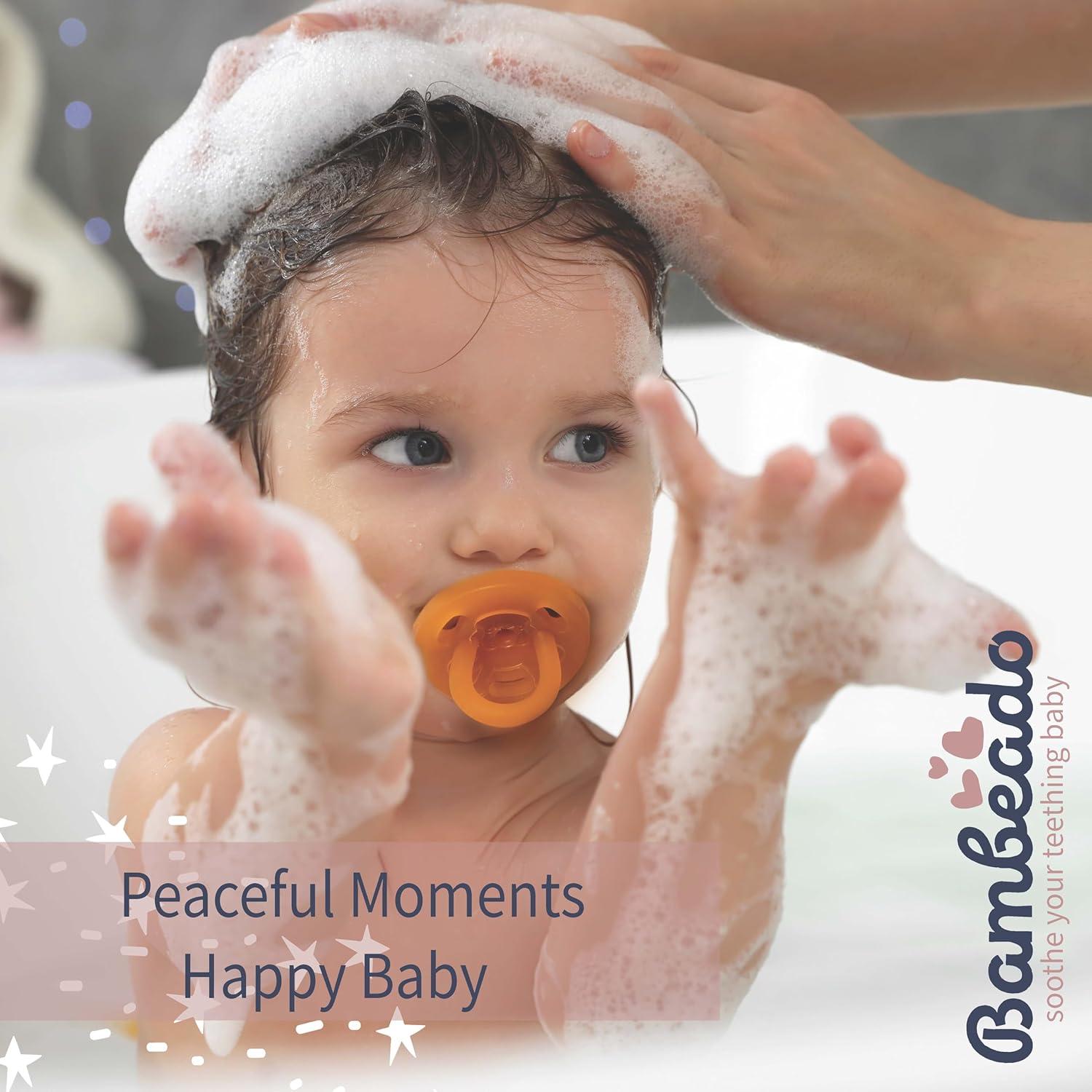 Chupete y Mordedor PaciBamber de Ámbar y Caucho Natural 2u