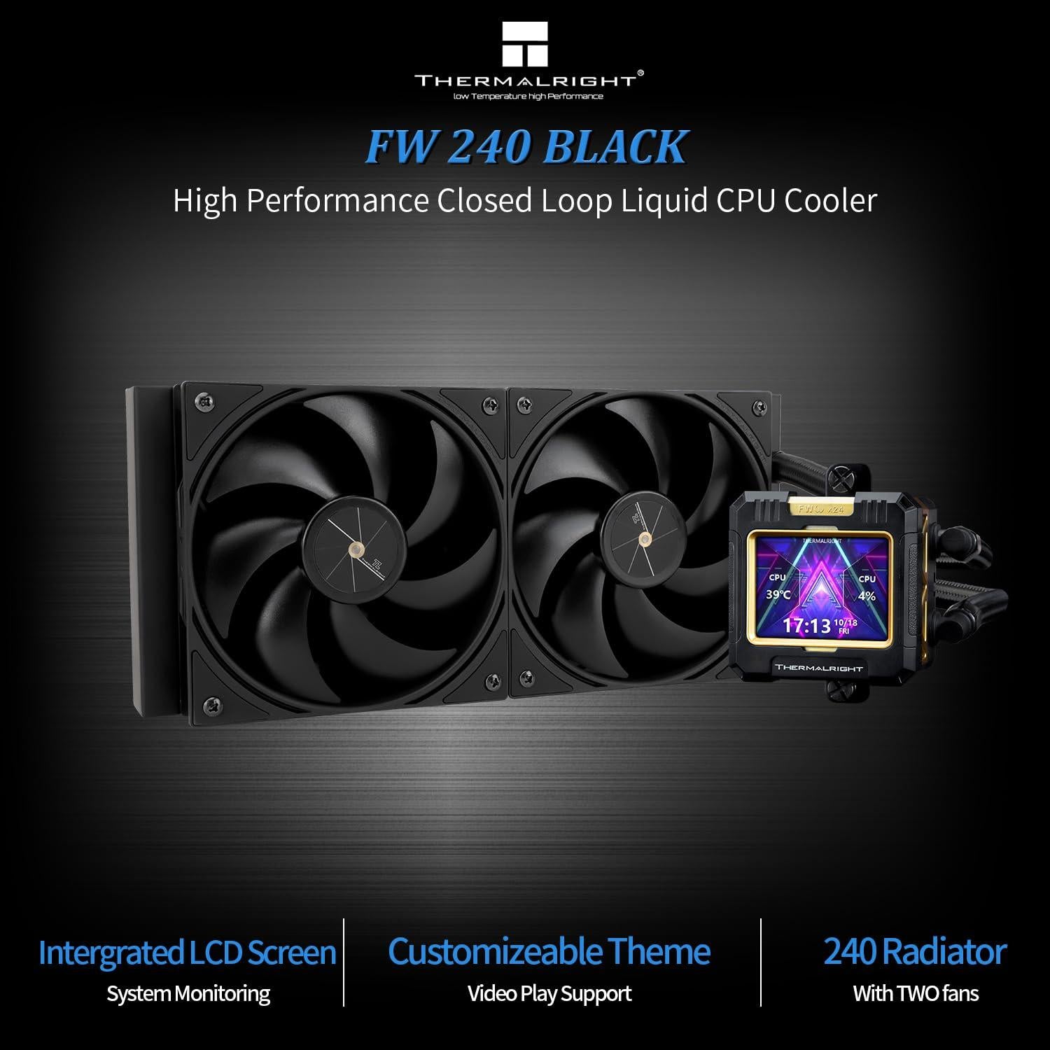 Enfriador de Agua para CPU Thermalright FW240 Negro 240mm