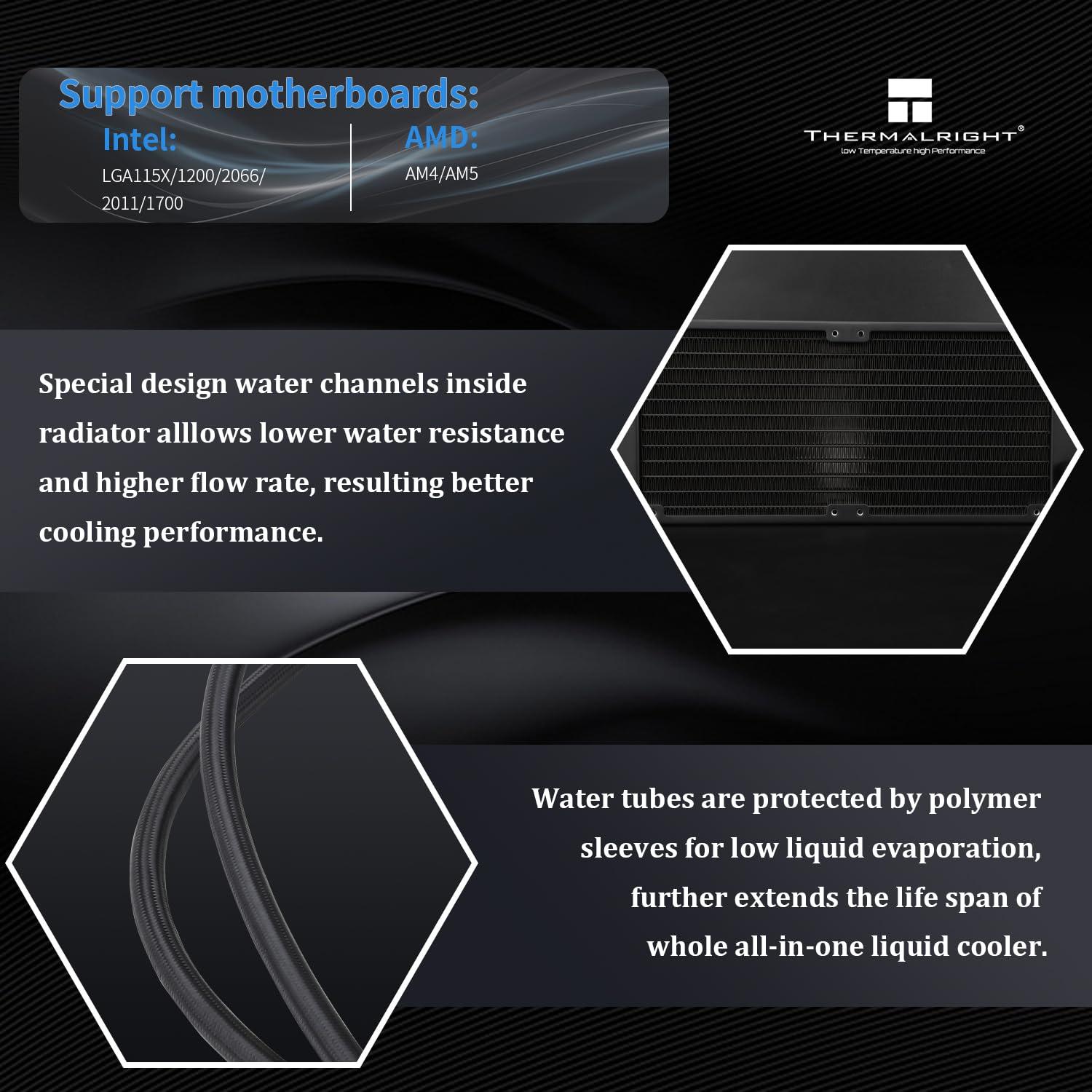 Enfriador de Agua para CPU Thermalright FW240 Negro 240mm