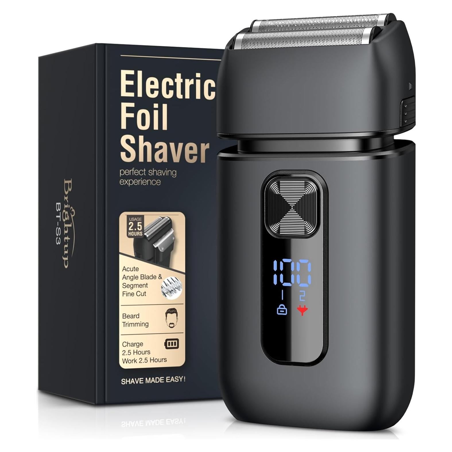 Afeitadora Eléctrica Brightup BT-S03 para Hombres - IPX6