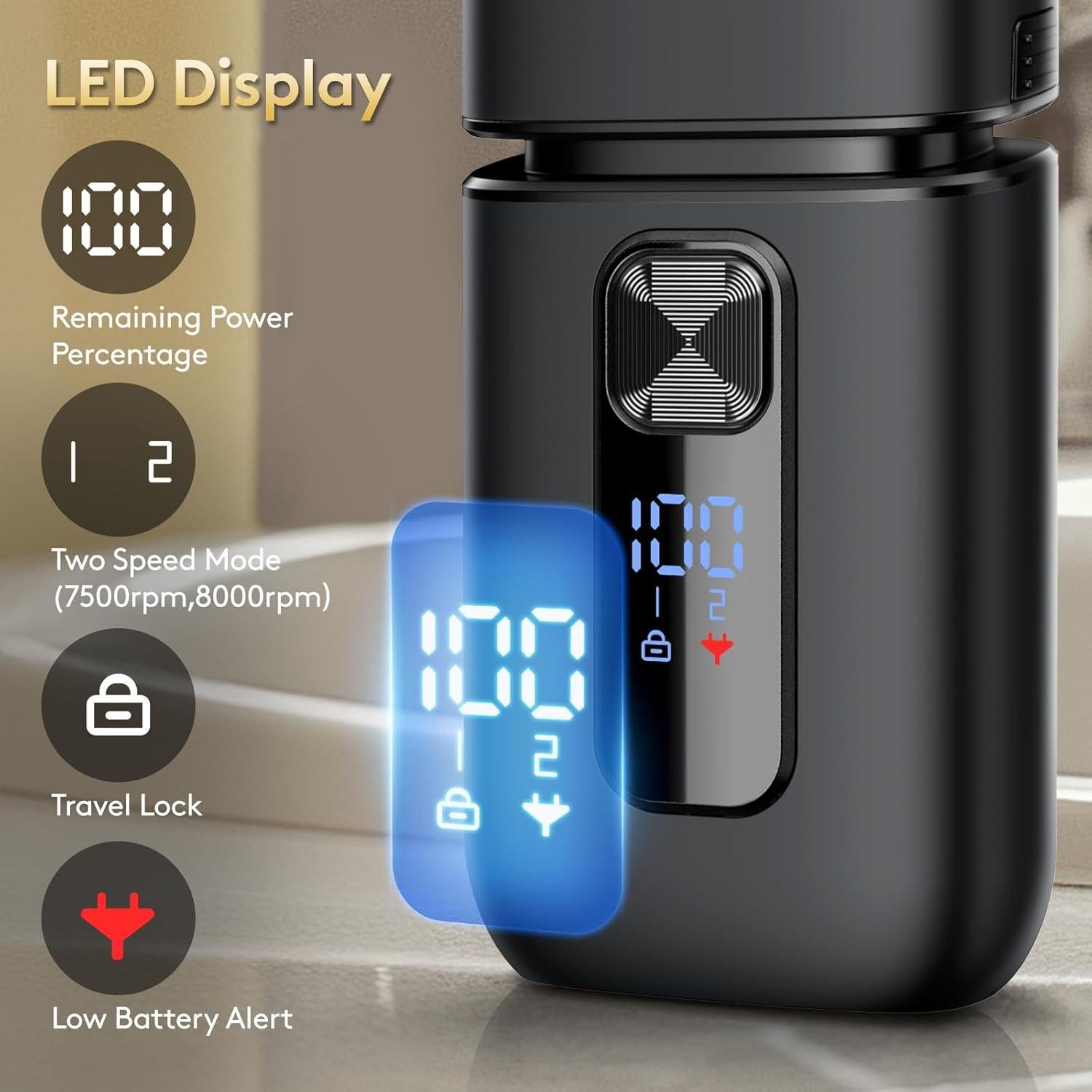 Afeitadora Eléctrica Brightup BT-S03 para Hombres - IPX6