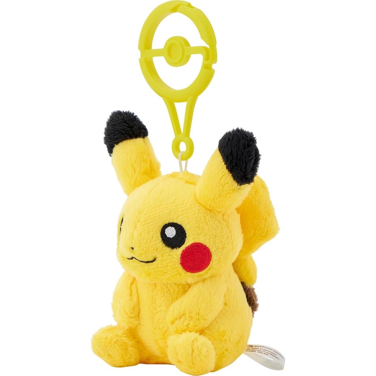 Peluche Pikachu con Mosquetón Centro Pokémon 16.5 cm