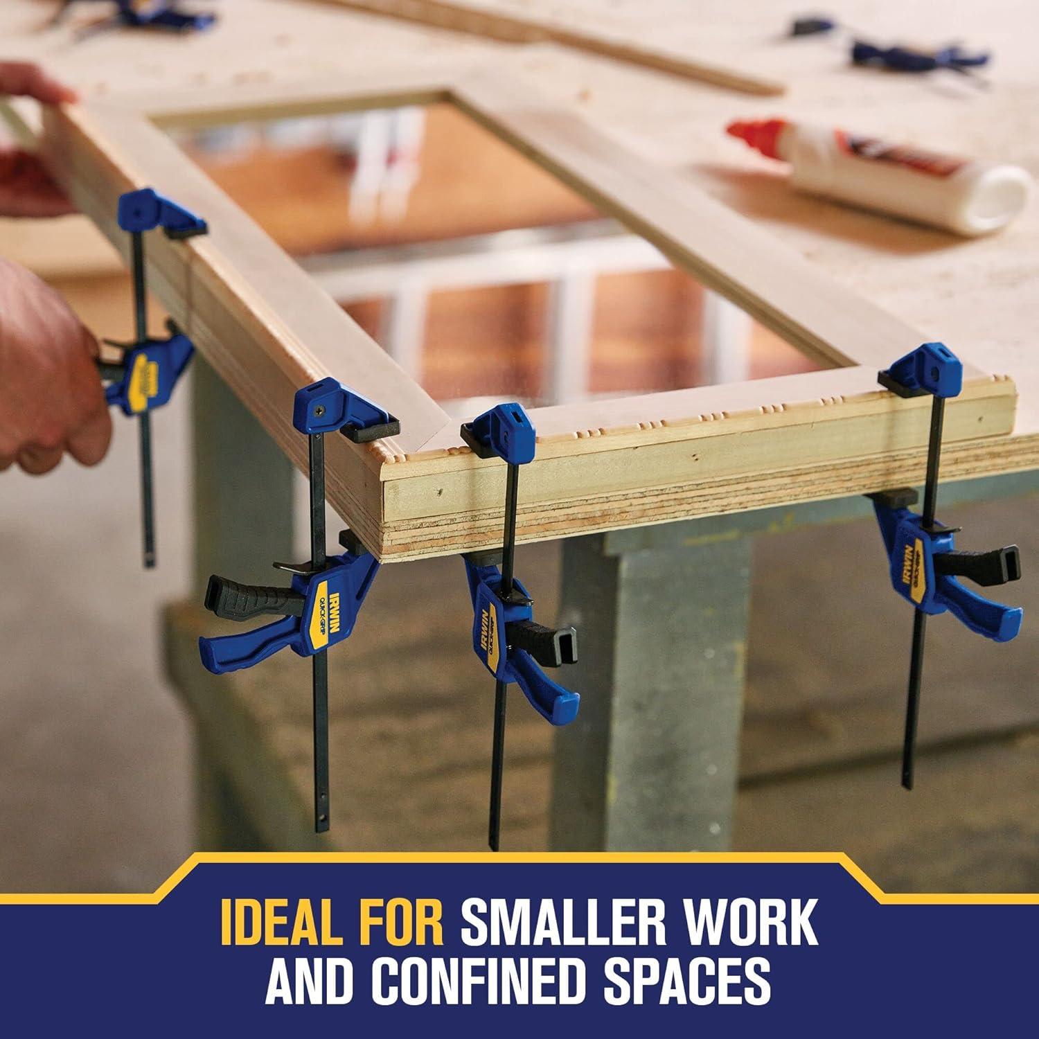 Grapas de barra IRWIN QUICK-GRIP, paquete de 6, 140 lbs