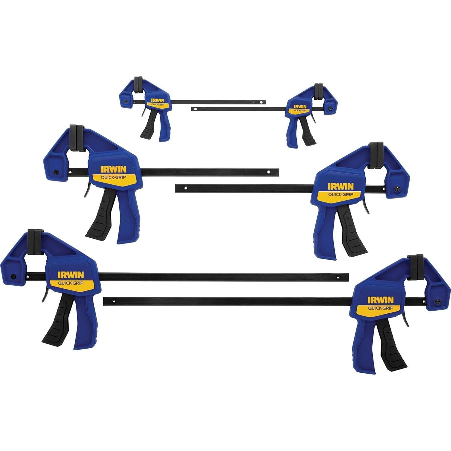 Grapas de barra IRWIN QUICK-GRIP, paquete de 6, 140 lbs