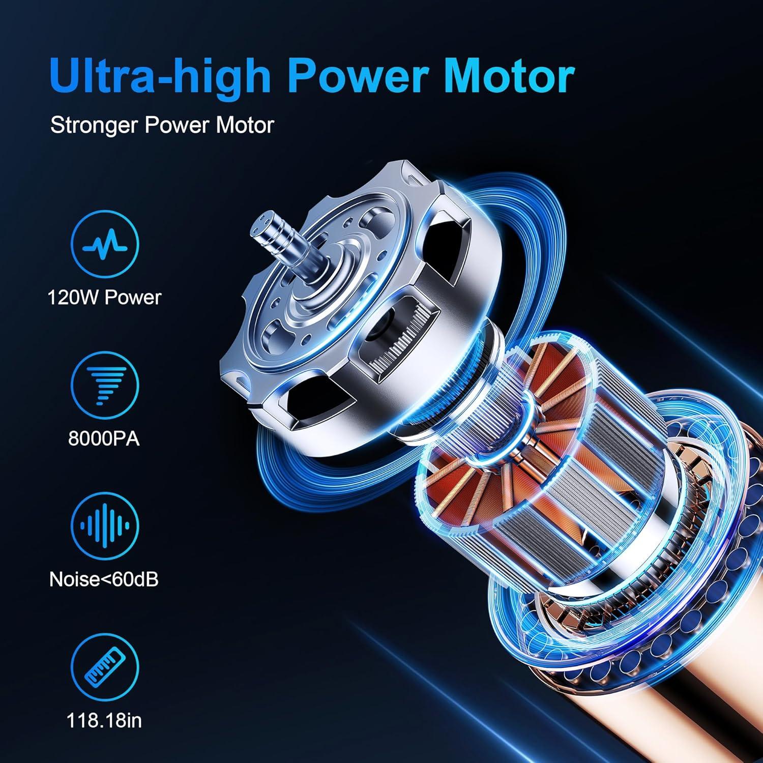 Aspiradora de Mano BKWITY A-016 8000PA Portátil 0.52kg