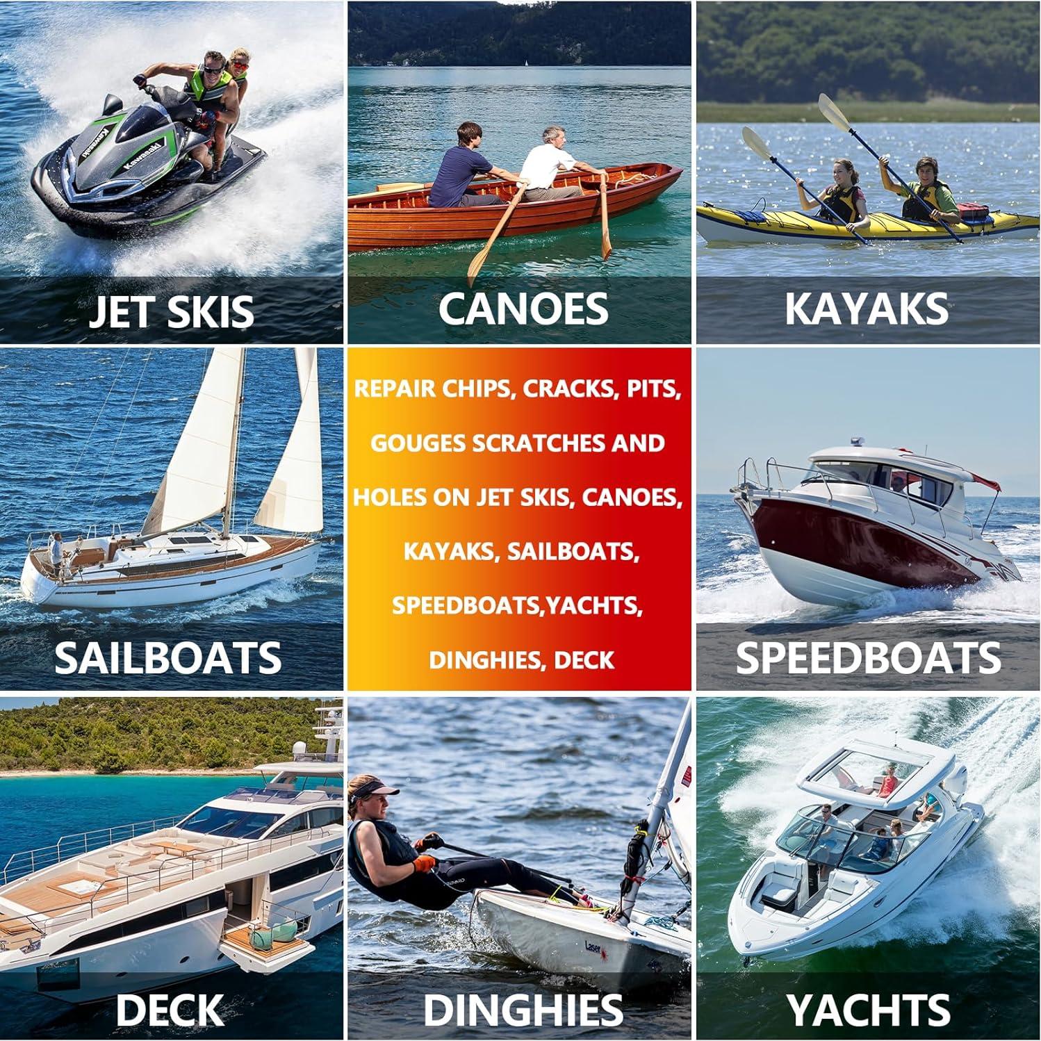 Kit de Reparación de Fibra de Vidrio Mallbaola - 5 Colores