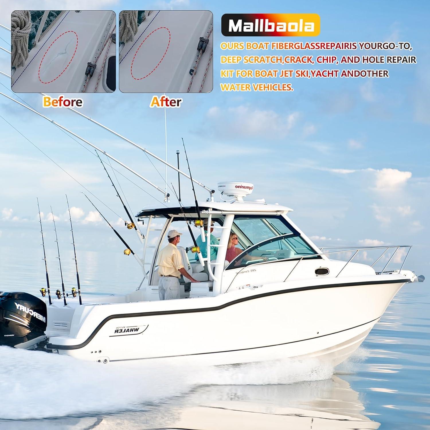 Kit de Reparación de Fibra de Vidrio Mallbaola - 5 Colores